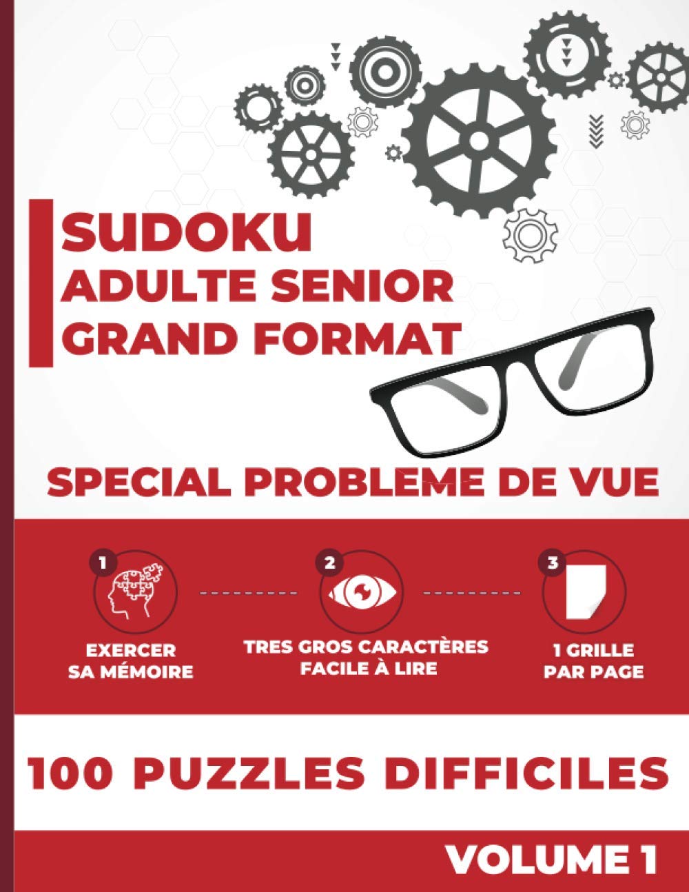 Sudoku Adulte Senior Grand format Spécial problème de vue - Très gros caractères facile à lire: 100 Grilles de Sudoku Difficile de grande taille - ... malvoyantes - Cadeau pour grand parents Leisure & Fun