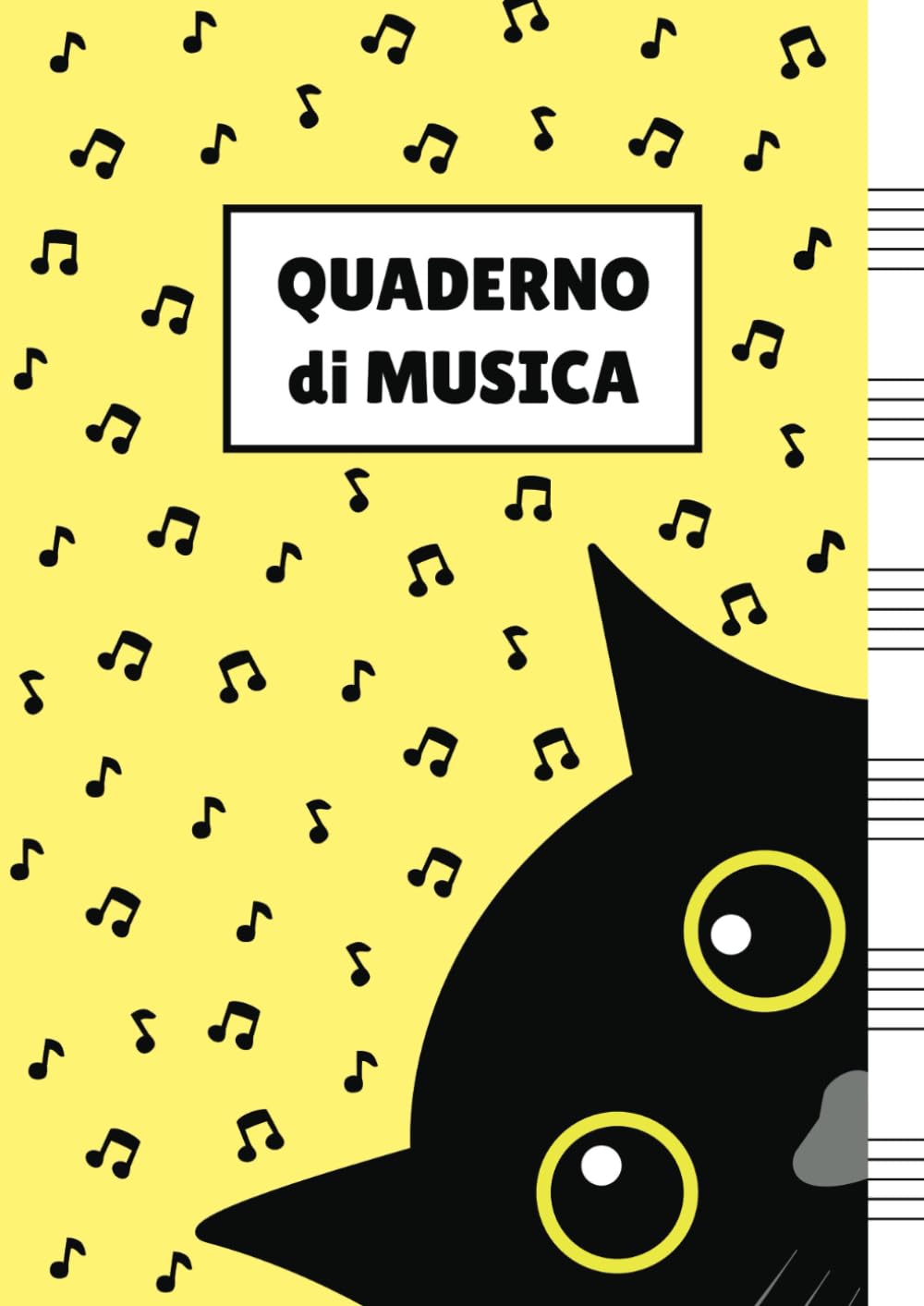 Quaderno di Musica: Pentagrammato per Bambini (con Gatto) book
