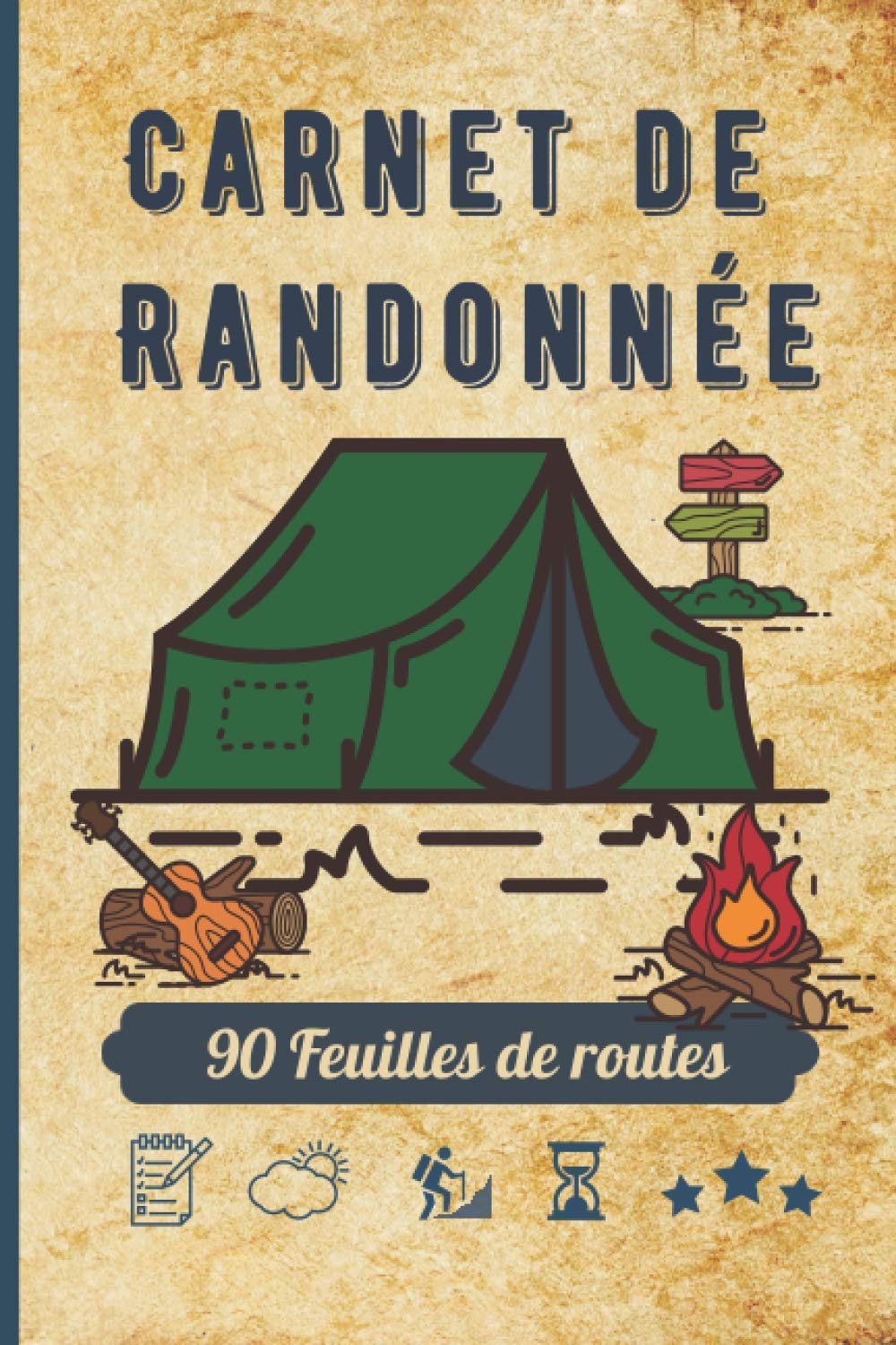 Carnet de Randonnée: Journal de bord de rando à compléter - Notes de votre trekking ou marche à pied à remplir simple et organisé - idée cadeau passion randonnée homme et femme Health, Nutrition & Fitness