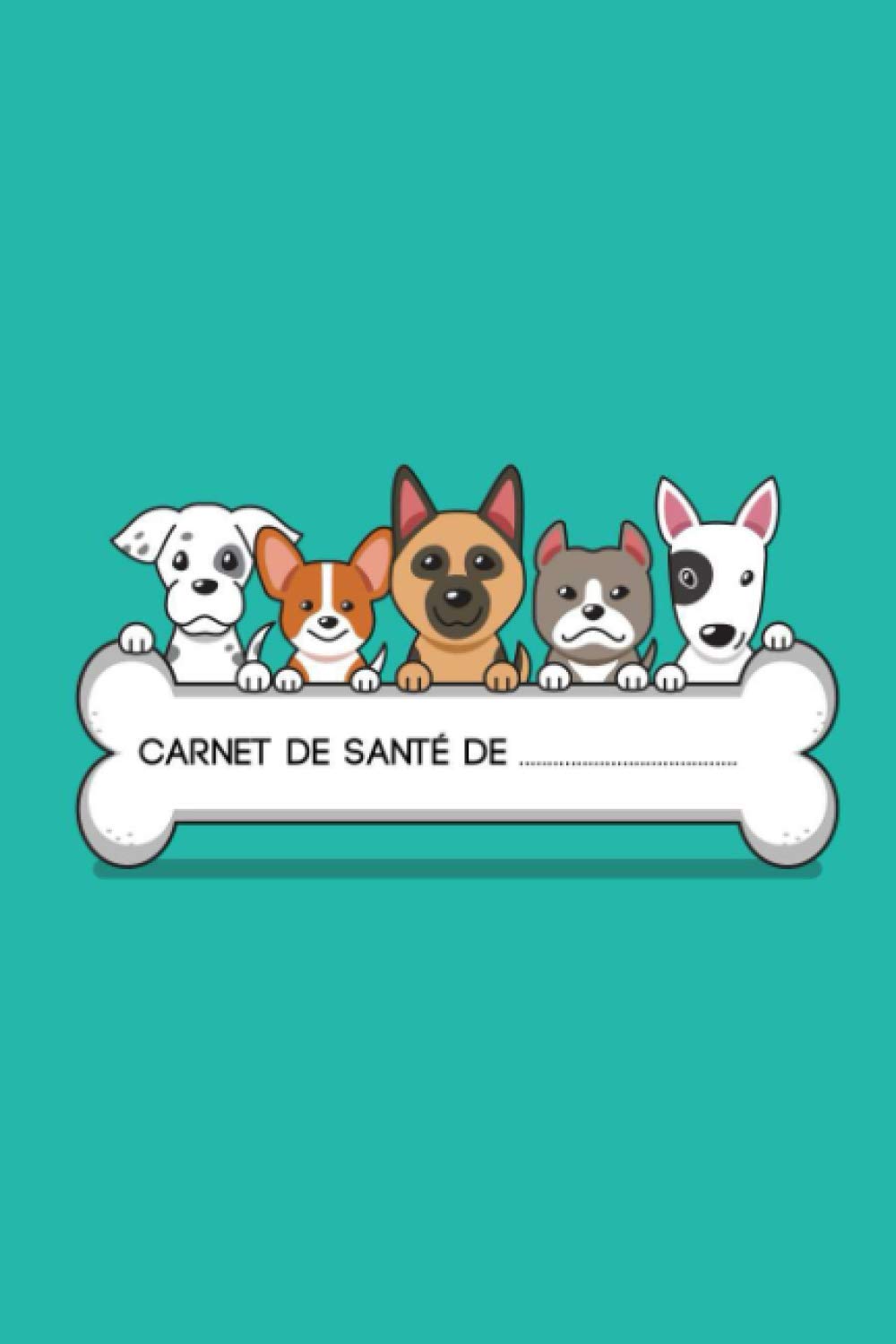 Carnet de santé de: Agenda de suivi pour chien - Identité, Vaccination, Vermifuges, Visites Vétérinaire - Format A5 (120 Pages) Pets