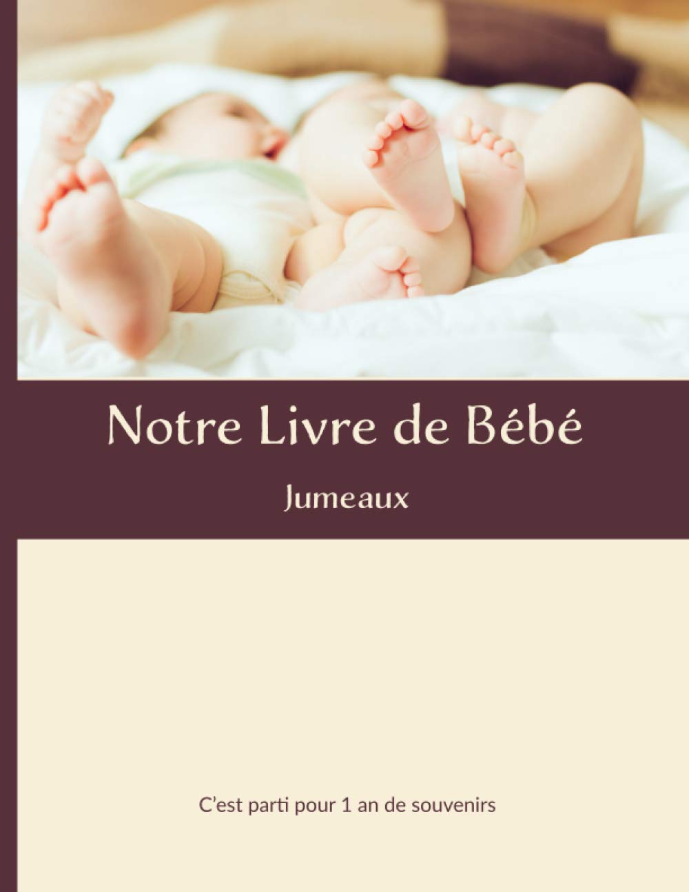 Notre Livre de Bébé | Jumeaux | C’est parti pour 1 an de souvenirs: Livre de naissance pour Jumeaux à personnalisé | 1 année Parents & Children