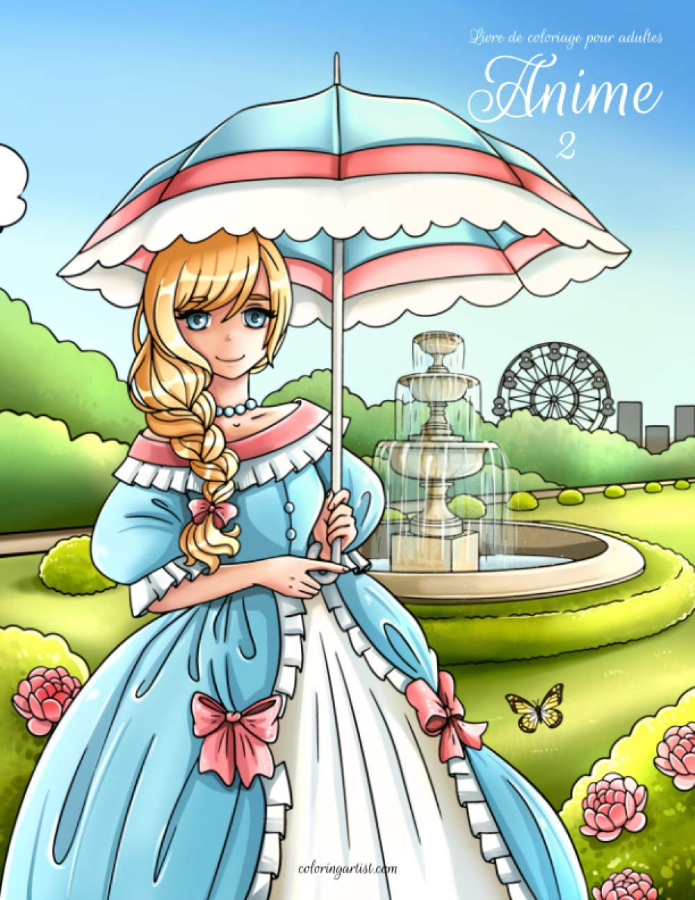 Livre de coloriage pour adultes Anime 2 book