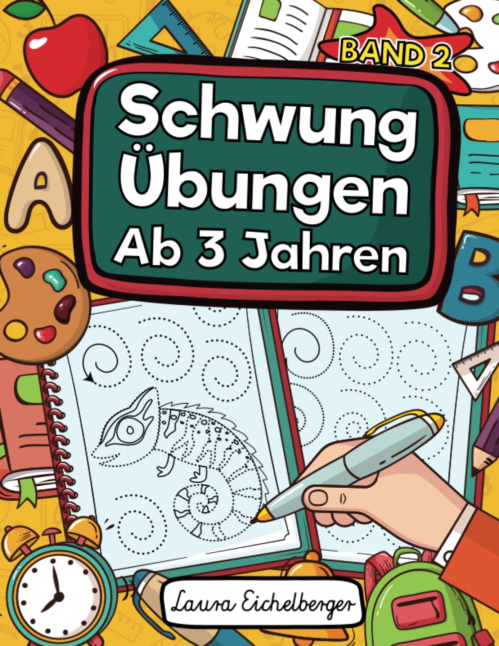 Schwungübungen Ab 3 Jahren - Band 2: Übungsheft Mit Schwungübungen Zur Erhöhung Der Konzentration, Augen-Hand-Koordination Und Feinmotorik. Ideale Vorbereitung Für Den Kindergarten! Education & Training