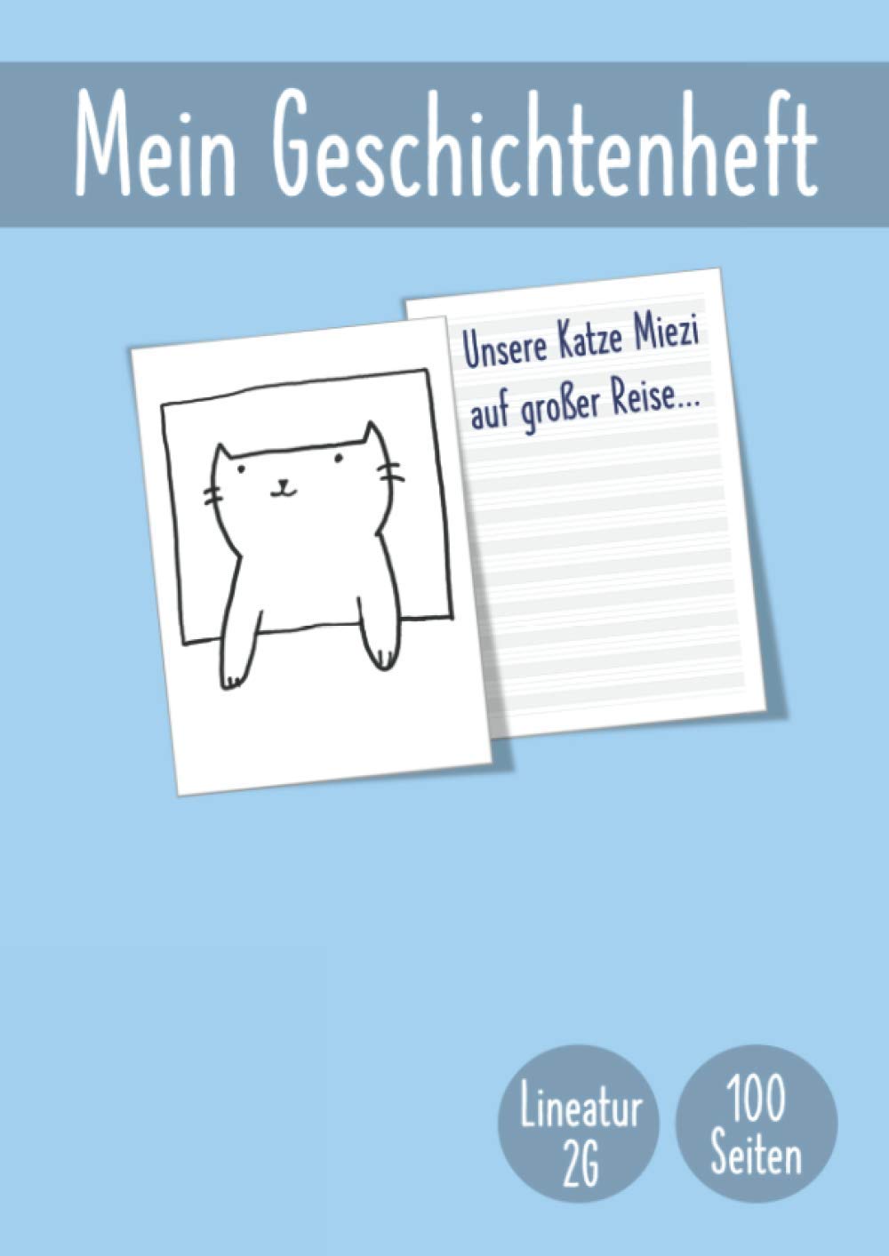 Geschichtenheft: für Klasse 2 | Lineatur 2G | Din A4 100 Seiten | G2 | Blanko Books