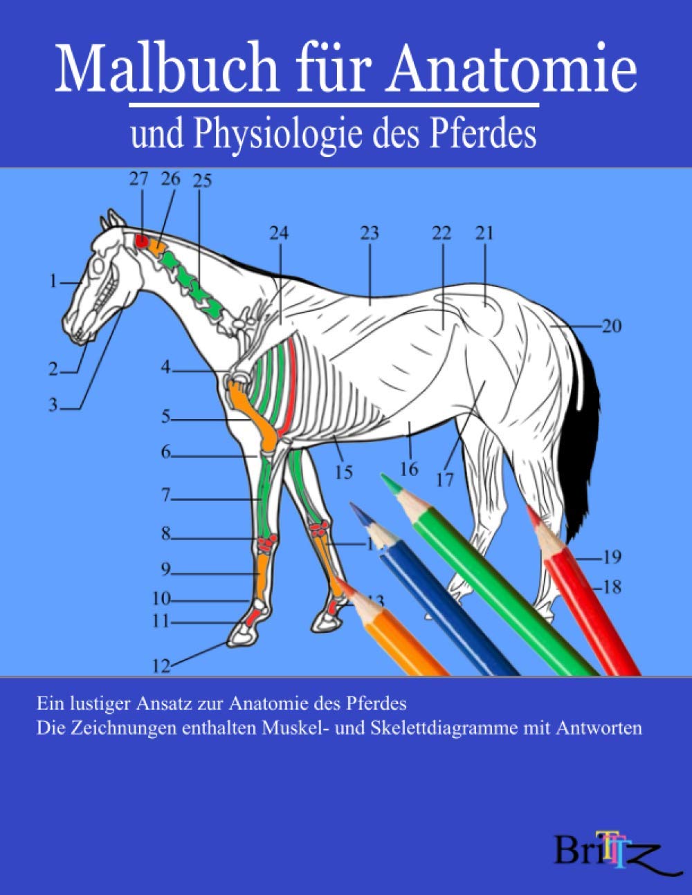 Malbuch für Anatomie und Physiologie des Pferdes: – Eine detaillierte Anleitung zur Anatomie des Pferdes mit Antworten Perfektes Geschenk für ... Tierliebhaber, Erwachsene und Jugendliche Medicine