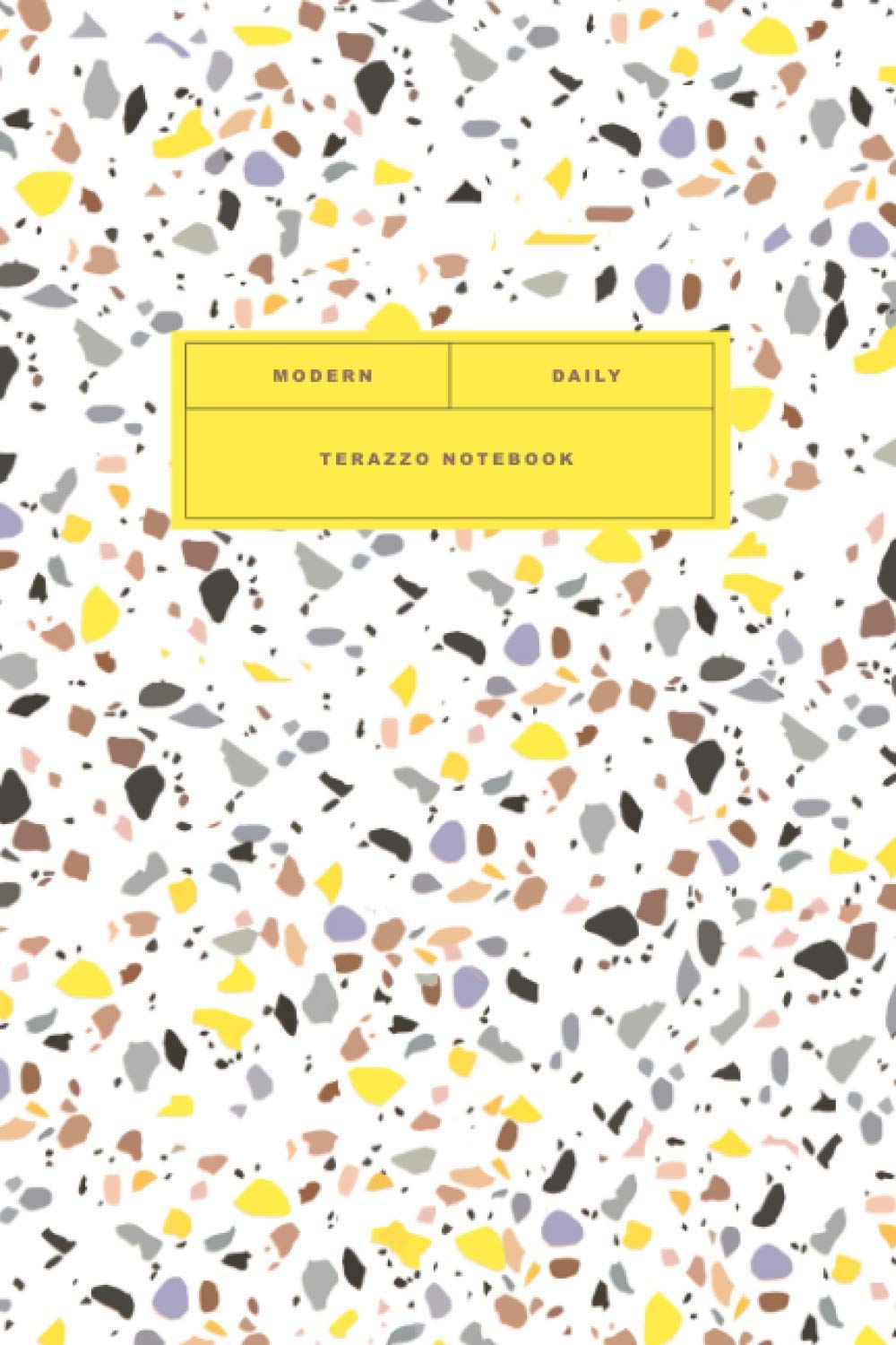 Terrazzo Notebook 6x9 Creamy Personal Journal Lastriko: 100 Pages Dots | Graphic 2021 Journal Sketchbook | Terracotta pattern notebook Books