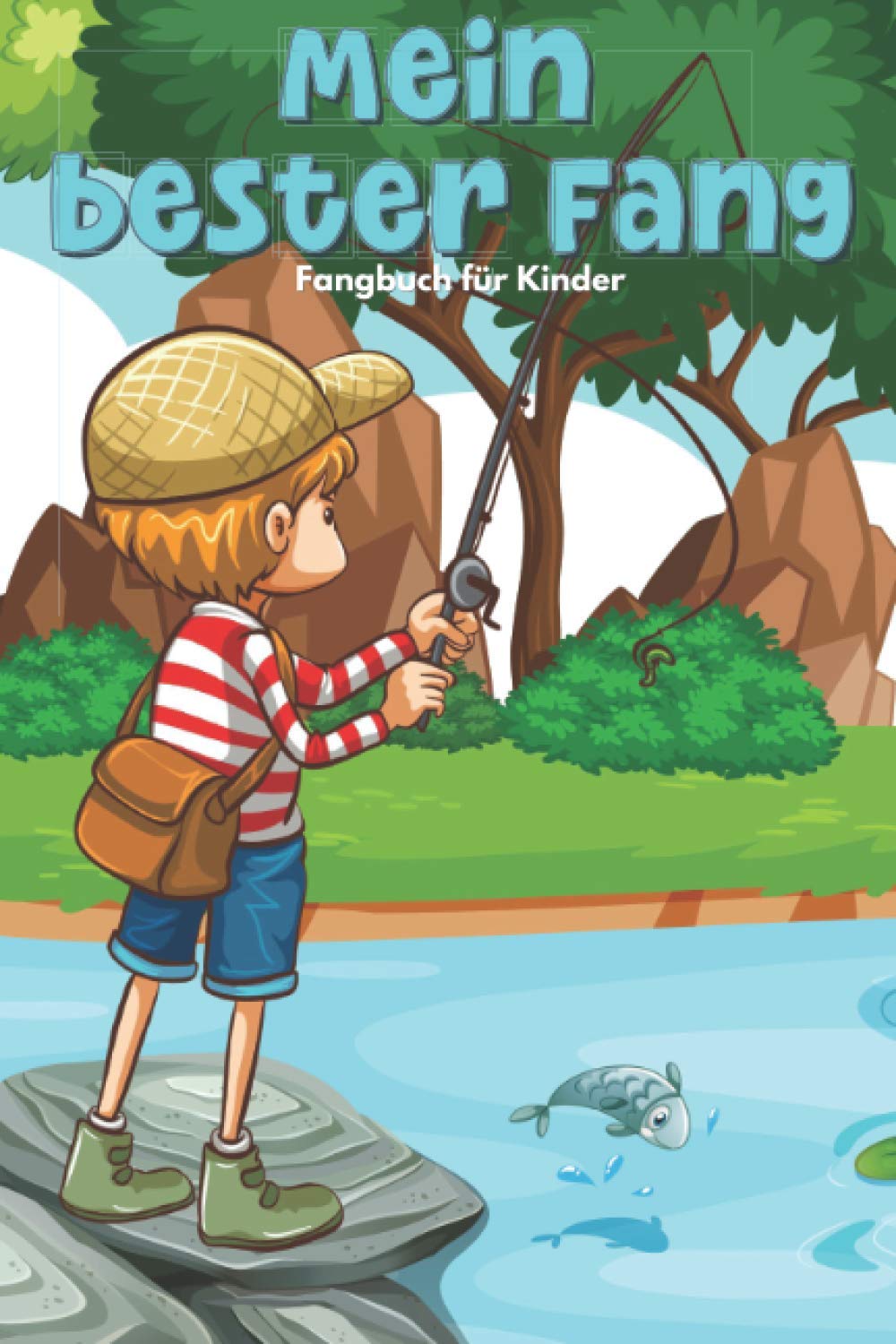 Fangbuch für Kinder: Ein Logbuch mit 50 Angelabenteuern für junge Angler zum Ausfüllen Leisure & Fun