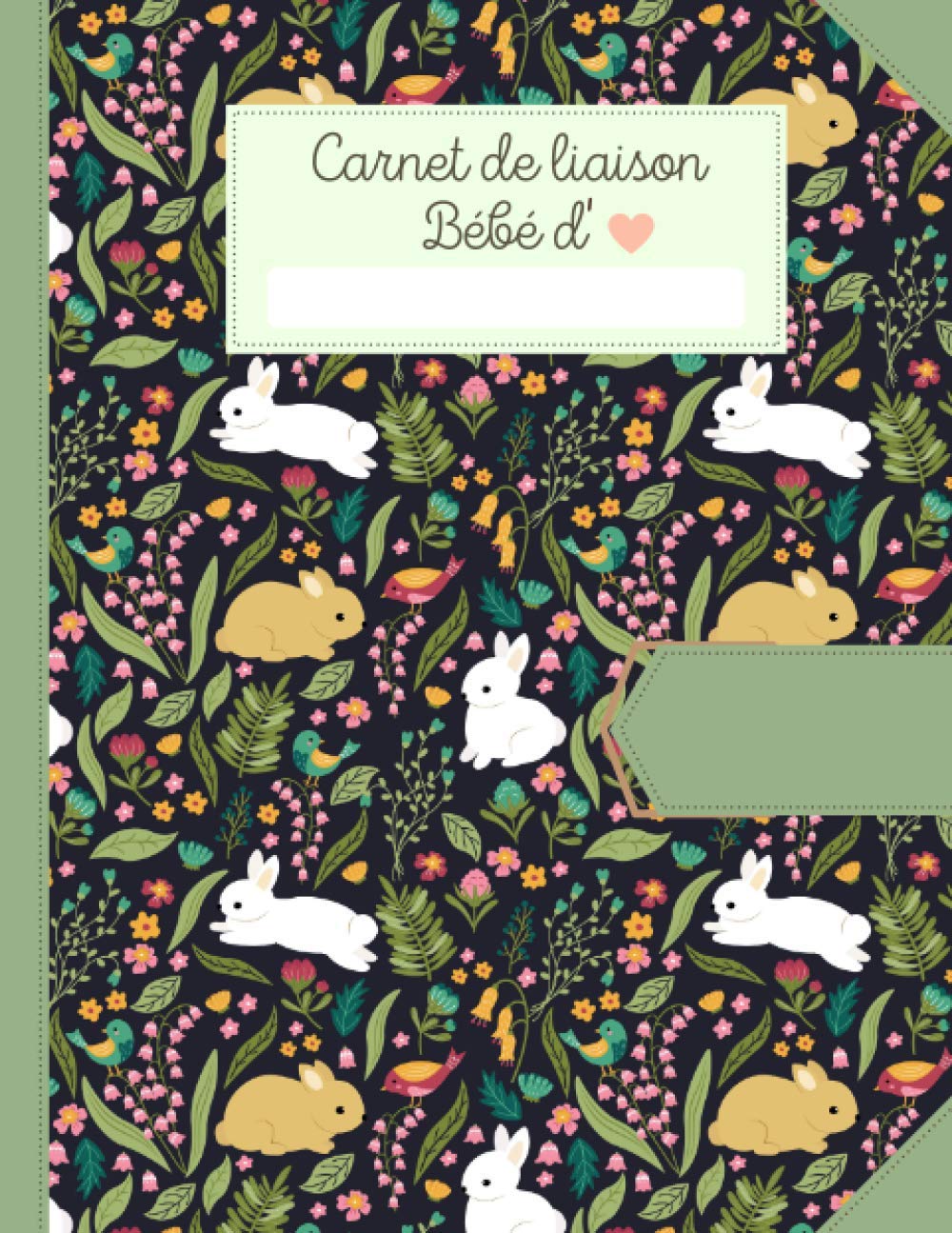 Cahier de liaison Bébé d'Amour: Cahier de correspondance parents /MAM crèche garderie assmat : Format petit cahier standard. Cahier de vie inclus fiches de liaison et habitudes de vie book