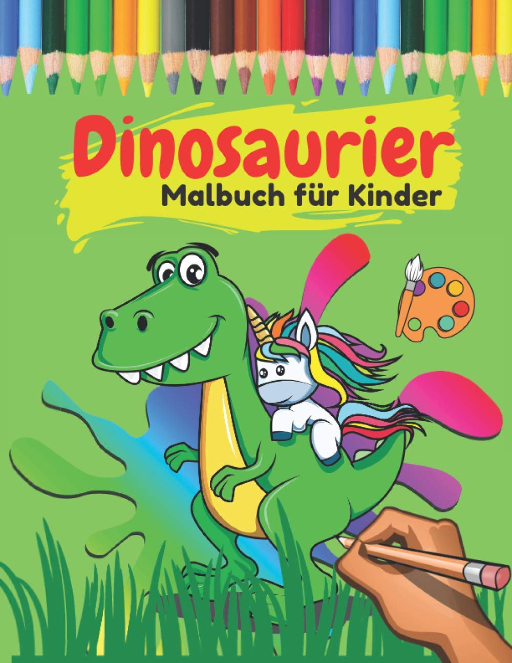 Dinosaurier Malbuch für Kinder: Mein tolles Dino Buch zum Ausmalen mit spannenden Fakten | Dino-Motive für Jungen und Mädchen ab 4 Jahren | Mein erstes RIESENMALBUCH Hobbies & Crafts