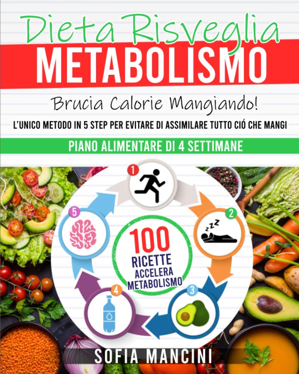 Dieta Risveglia Metabolismo: Brucia Calorie Mangiando! L’Unico Metodo in 5 Step per Evitare di Assimilare Tutto Ciò che Mangi. 100 Ricette Accelera Metabolismo + Piano Alimentare di 4 Settimane book
