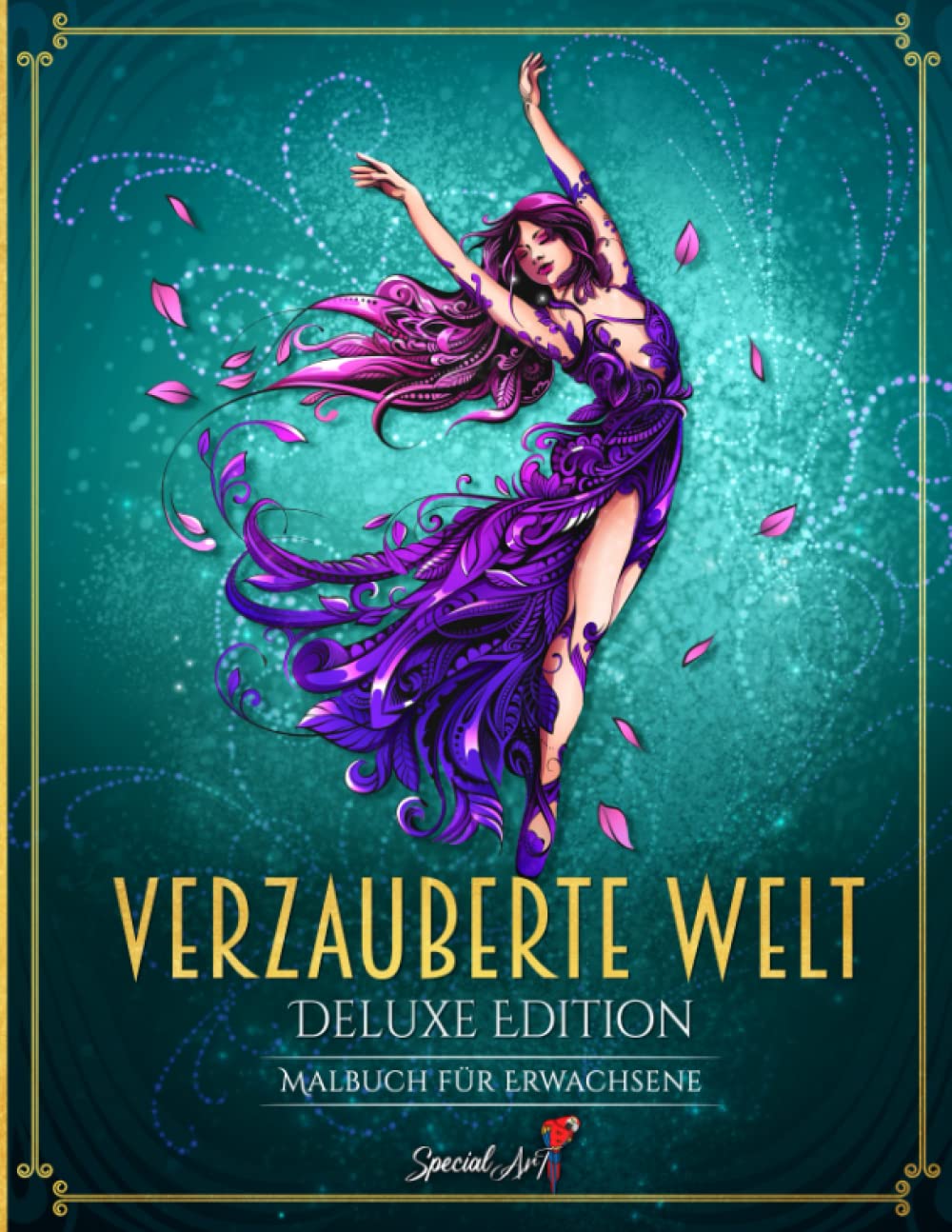 Verzauberte Welt: Ein Malbuch für Erwachsene mit mehr als 70 wunderschönen und einzigartigen Bildern aus einem magischen Königreich Film, Art & Culture