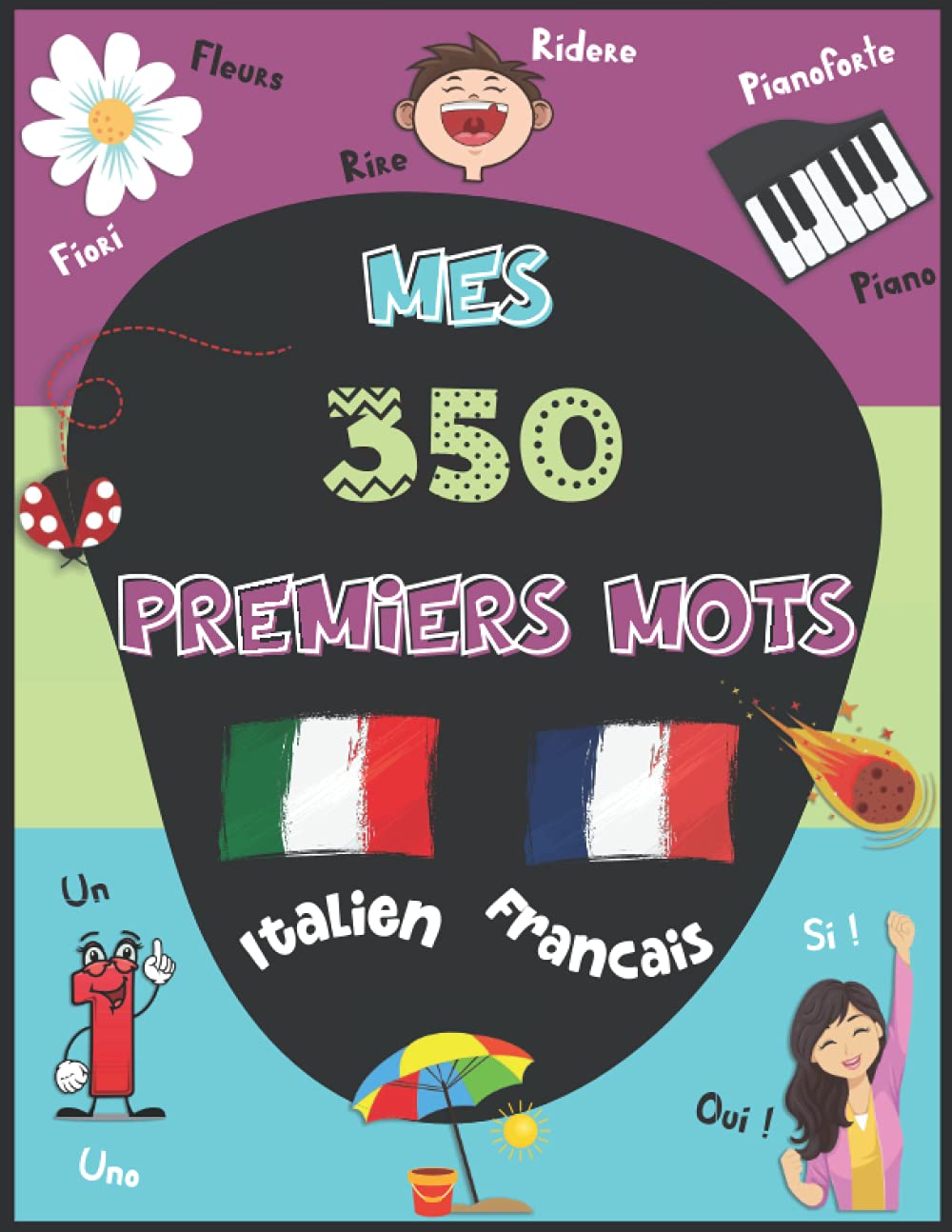 Mes premiers mots Italien: imagier Français Italien, avec plus de 350 mots et images en couleurs. Livre pour apprendre l'italien aux enfants, de 3 ans ... Imagier Italien. Mon premier imagier bilingue Non-fiction