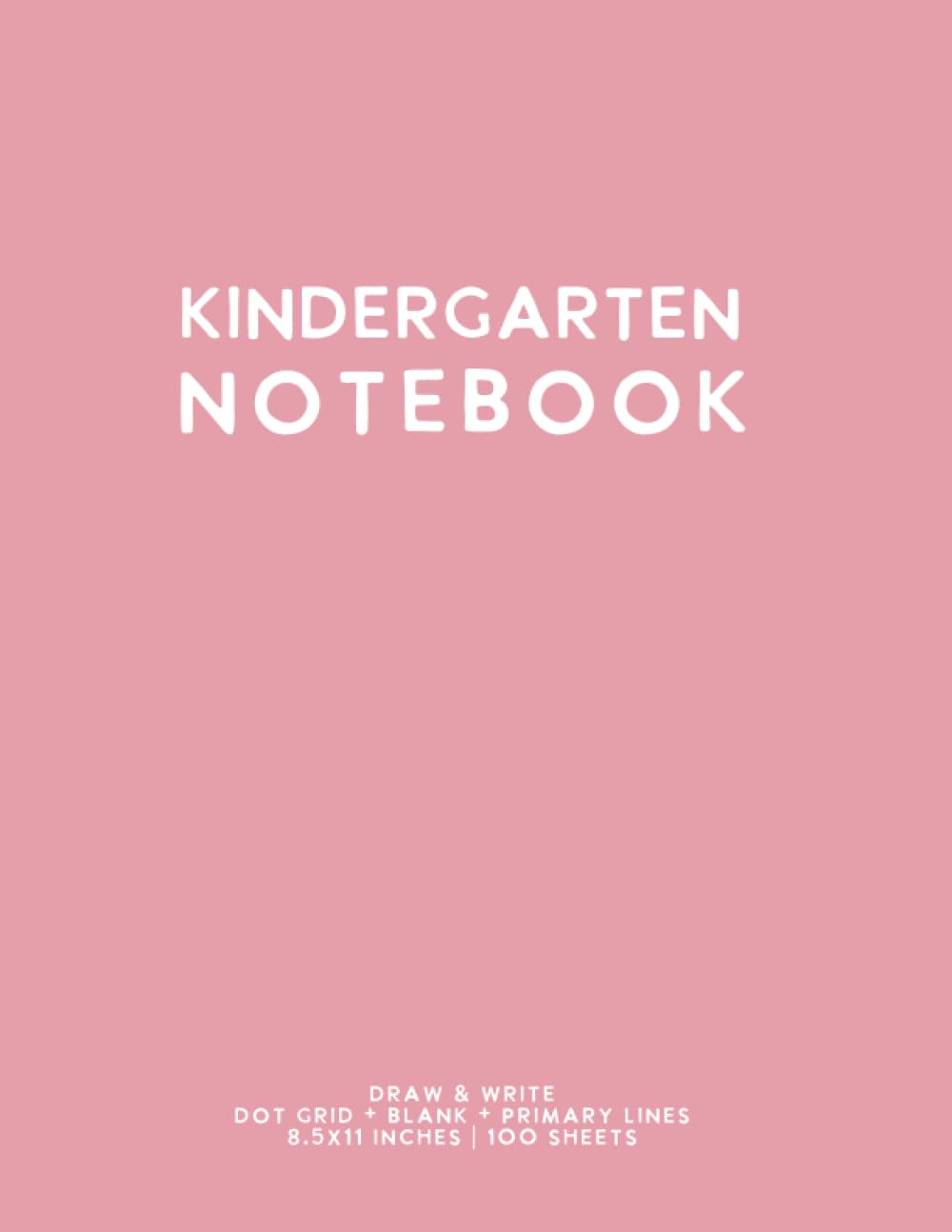 Product Image: Kindergarten Notebook: Light Pink Softcover Primary Composition Journal
