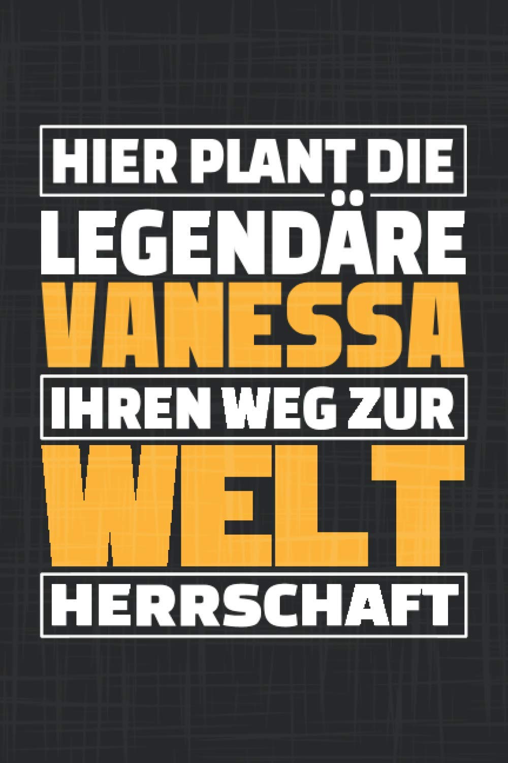 Vanessa: Personalisiertes Notizbuch / Vorname Vanessa / liniert / 120 Seiten / A5 Books