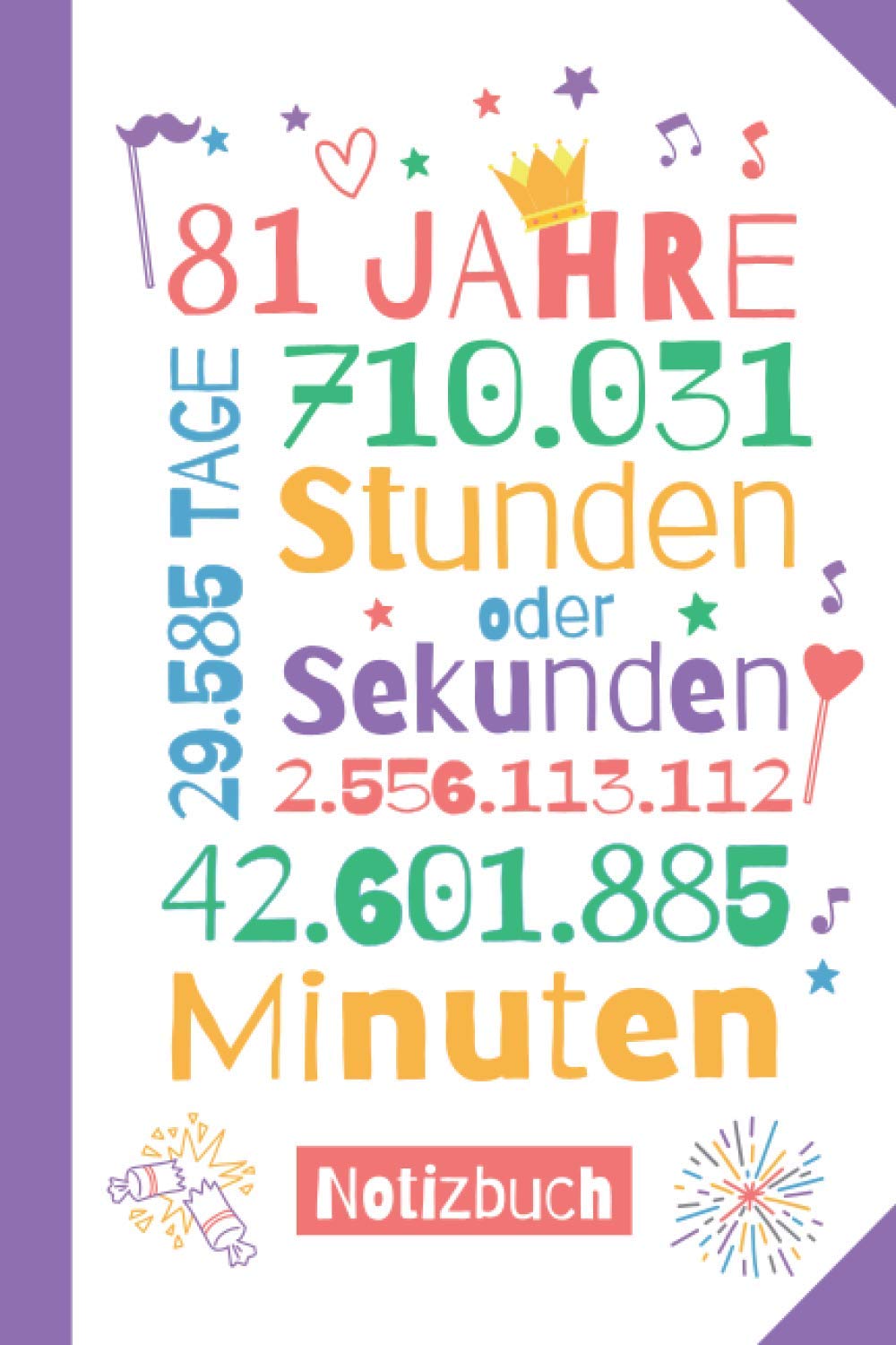 81 Jahre Notizbuch: Geschenk zum 81.Geburtstag für Mann oder Frau - 81 Jahre Party Geburtstagsgeschenk - Persönlich signieren und verschenken Hobbies & Crafts