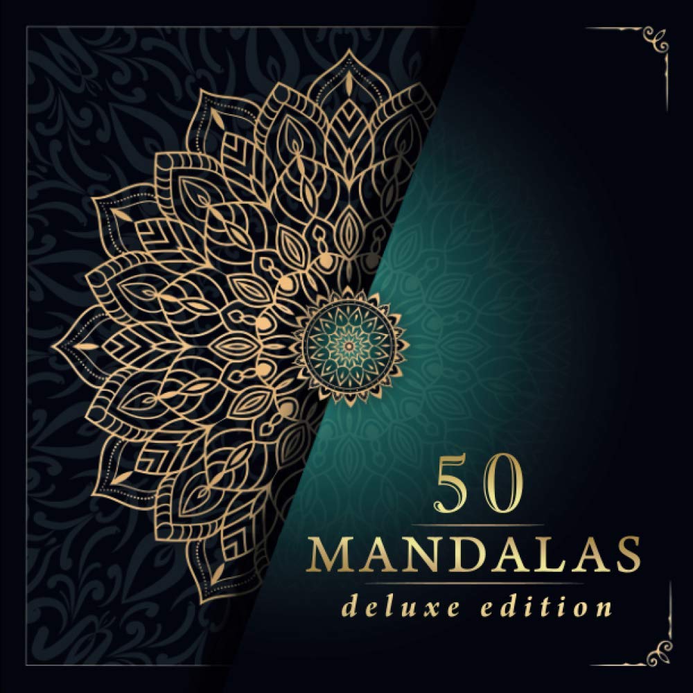 Malbuch für Erwachsene: Deluxe Ausmalbuch für Erwachsene mit 50 zauberhaften Mandalas für Erwachsene zum Entspannen und Abbauen von Stress. Mandala Malbuch für Erwachsene inkl. Download Version. Art & Literature Books
