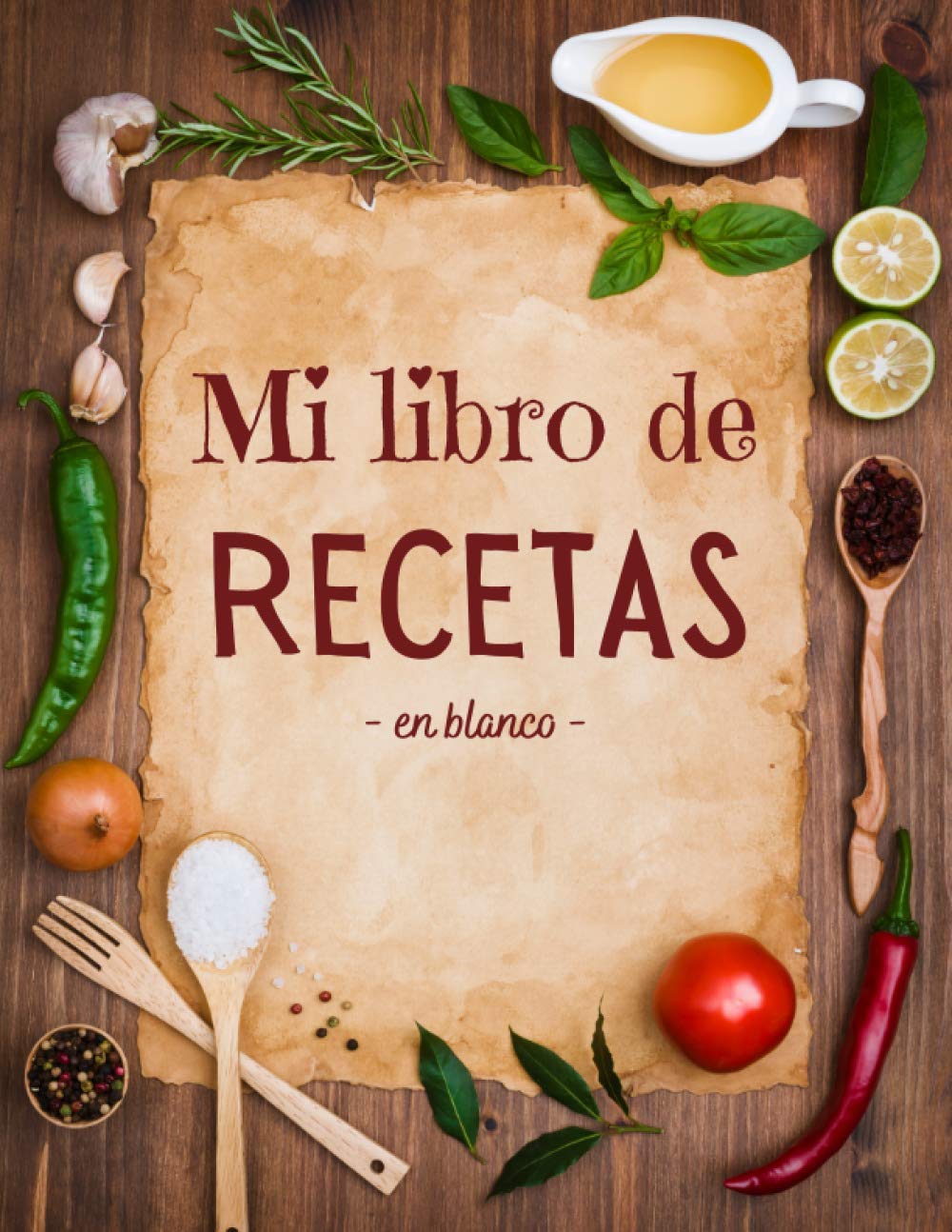 Mi libro de recetas: 2 Páginas por receta con espacio para ilustrar: Fotos para pegar, Dibujos... , Cuadernos Recetas , 106 paginas , Regalo Dia De La Madre International