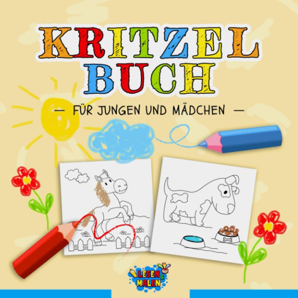 Kritzelbuch für Jungen und Mädchen: Kritzelmalbuch ab 2 Jahren / Beschäftigungsbuch für Kinder (Vorlesen und Malen) Contemporary literature Books