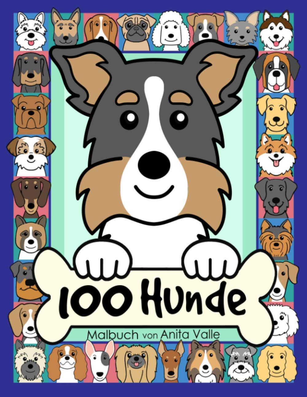 100 Hunde Malbuch: Hunde-Malbuch für Kinder Tiptoi & Games