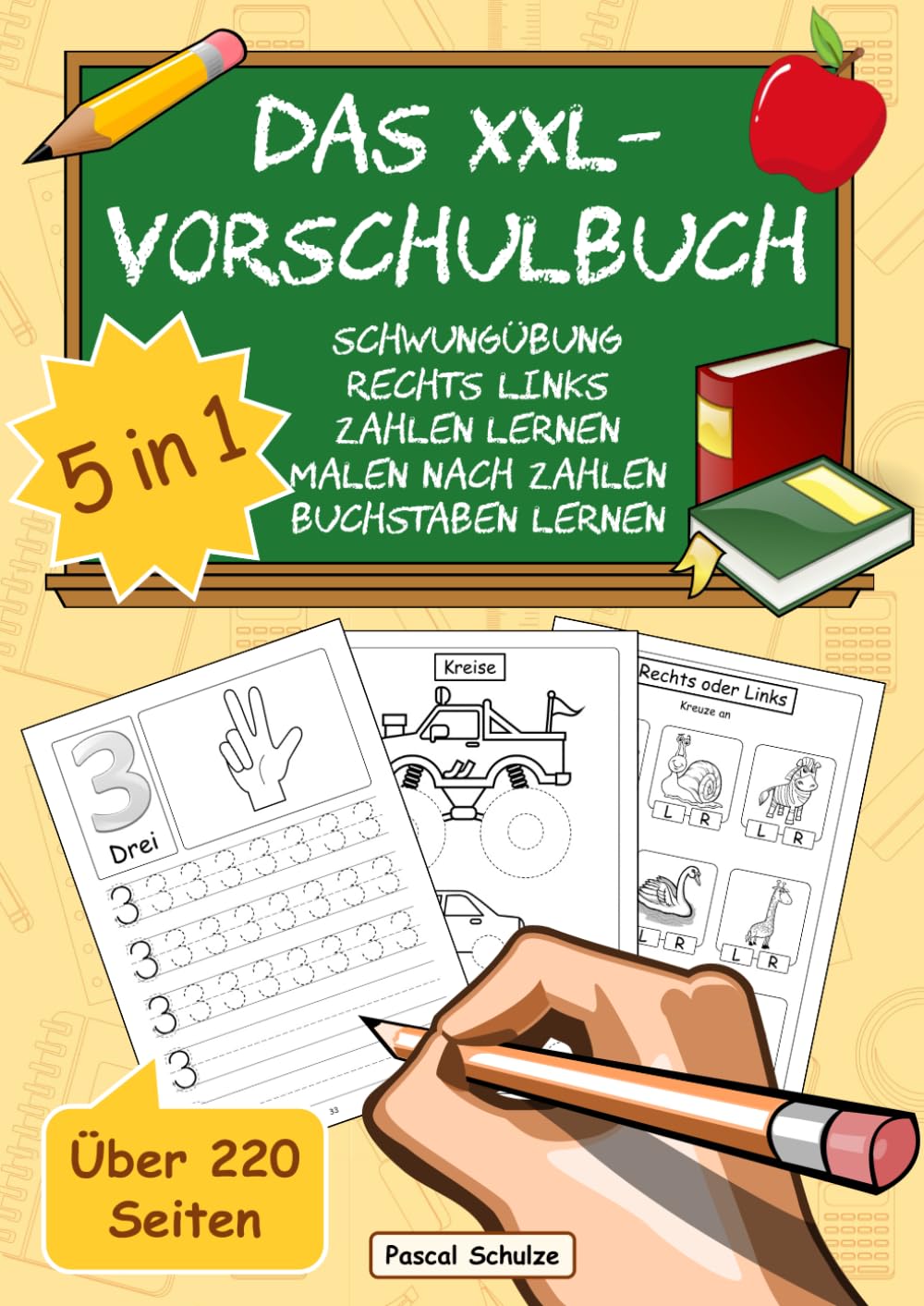 Das XXL-Vorschulbuch: 5 in 1 | Spielend einfach Buchstaben und Zahlen lernen | Perfektes Übungsbuch zur Vorschule oder Grundschule | für Jungen und Mädchen Fiction