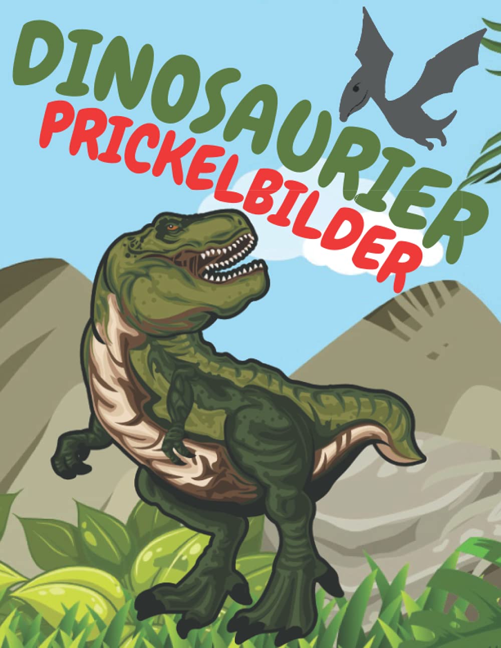 Dinosaurier Prickelbilder Fur Kinder: Prickelblock / Dino Malbuch / Ausmalen Geschenk Film, Art & Culture