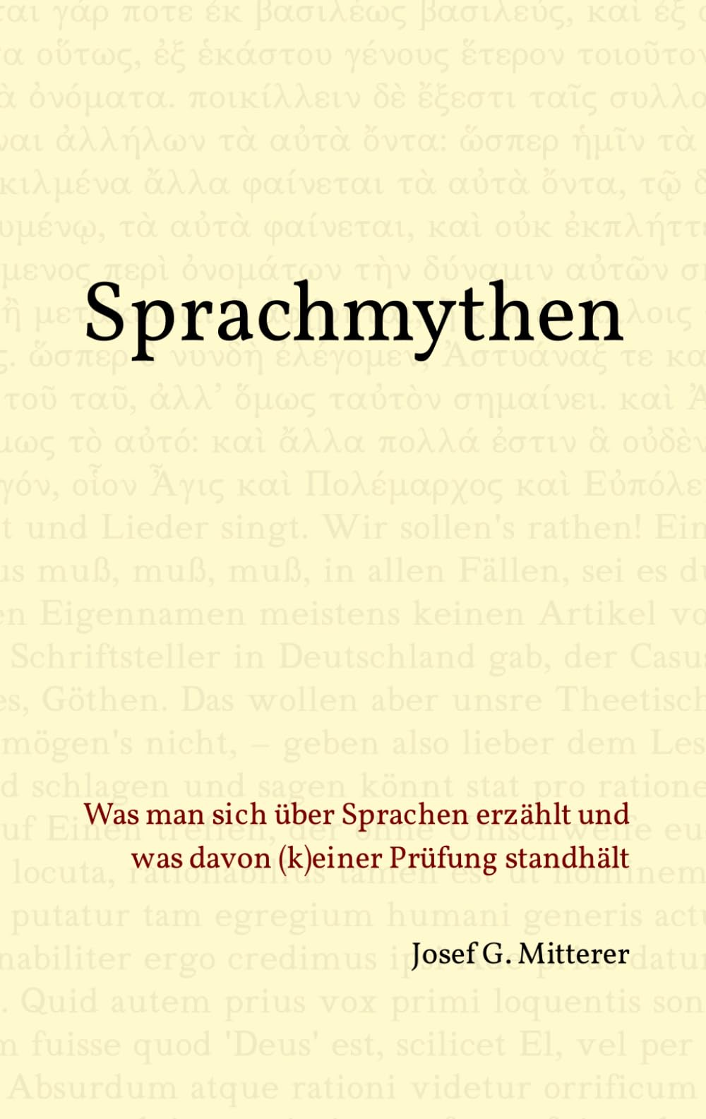 Sprachmythen: Was man sich über Sprachen erzählt und was davon (k)einer Prüfung standhält Non-fiction books