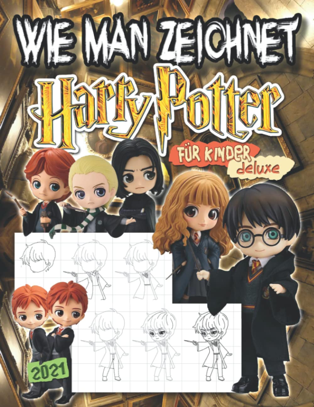 H́arry Ṕotter Wie Man Zeichnet: Jumbo H́arry Ṕotter Zeichnung Buch im Chibi-Stil Für Kinder Essays & Short Stories