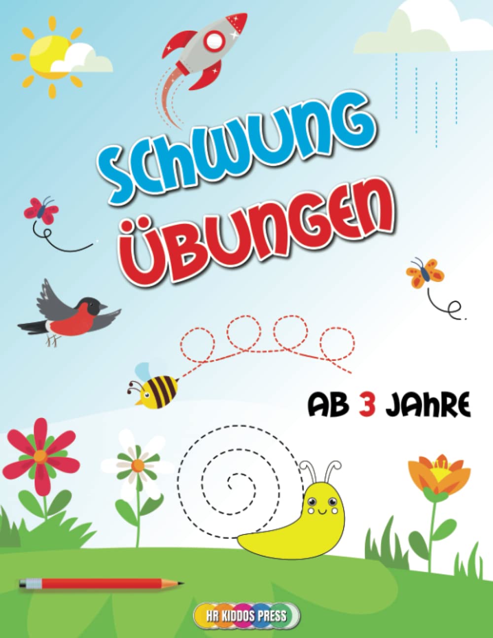 Schwungübungen ab 3 Jahren: Vorschule Übungsheft mit Schwungübungen zur Verbesserung der Feinmotorik, Konzentration und Augen-Hand-Koordination Learning & Reference