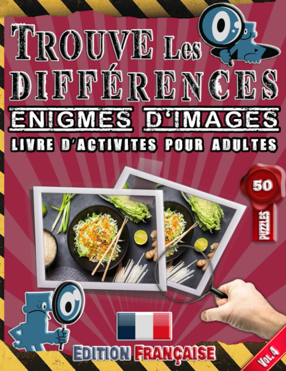 Trouve Les Différences : Énigmes D'images - Livre D’activites Pour Adultes - Repérer Et Trouver Les Différences - Edition Française - Vol.4: Repére ... Photos Presque Similaires Et 250 Différences book
