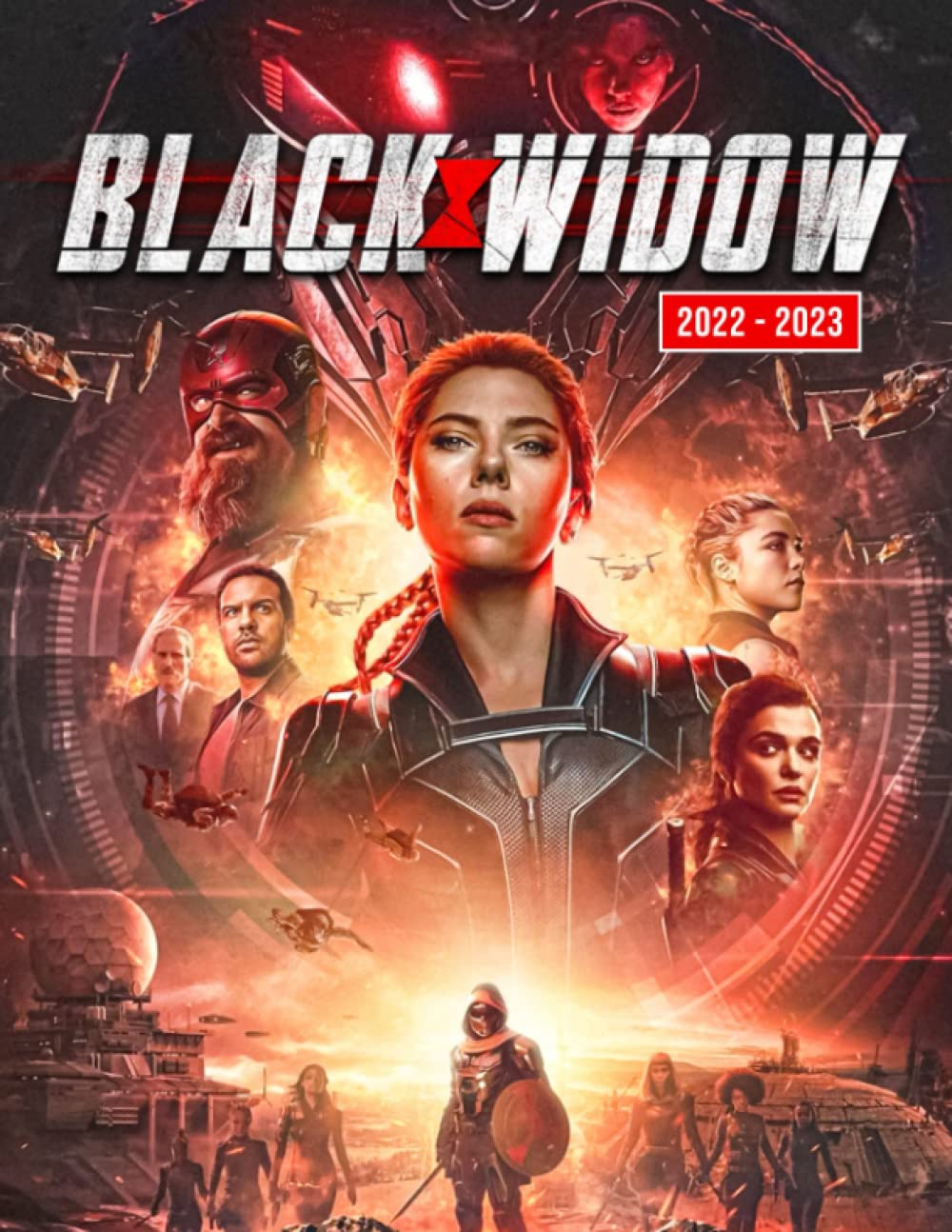 Black Widow Calendar 2022: 18-Month| Jan 2022 to Dec 2022 BONUS 6 Extra Months of 2023 | Monthly Planner For Natasha Romanoff Fans Film, Art & Culture