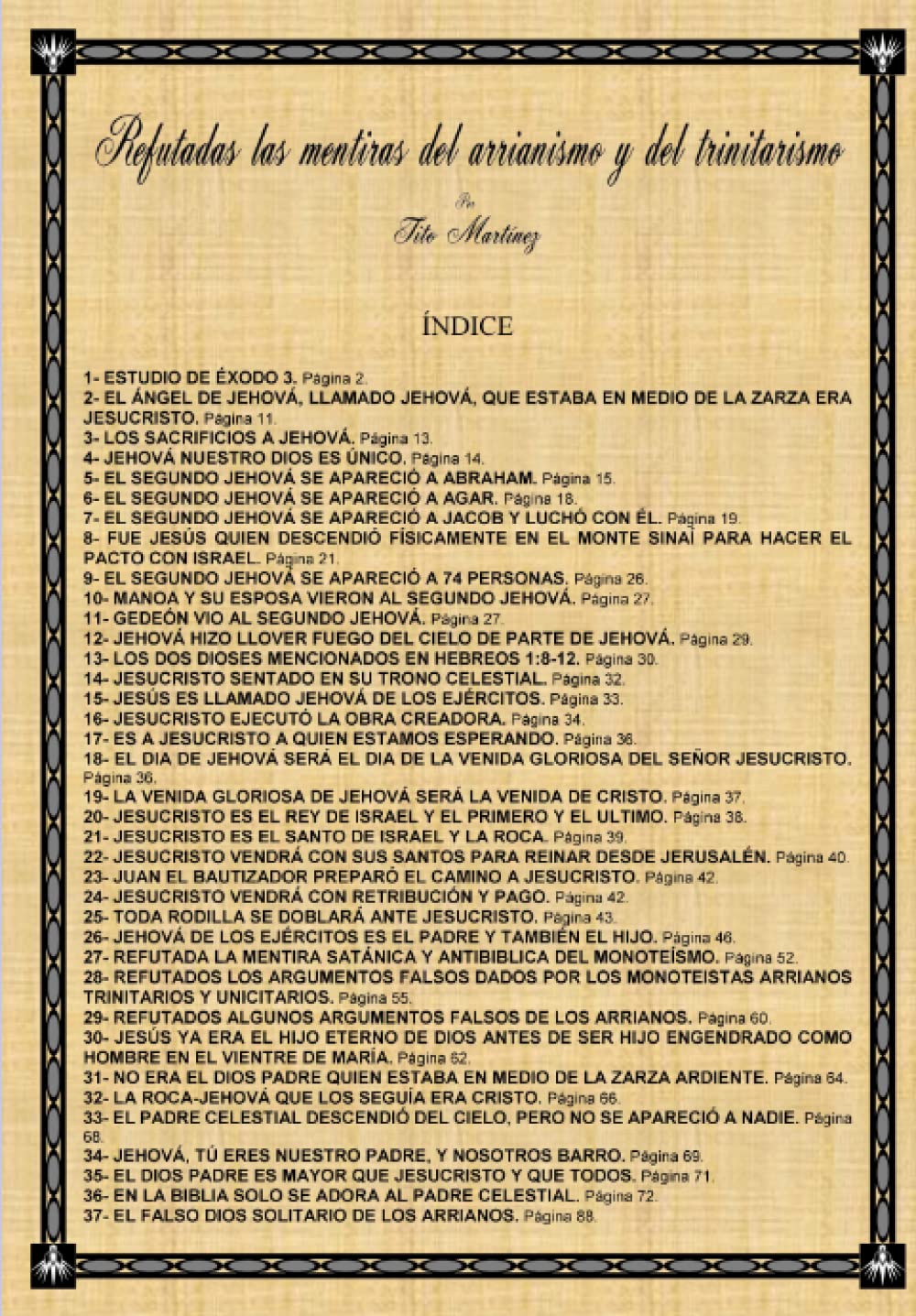 REFUTADAS LAS MENTIRAS DEL ARRIANISMO Y DEL TRINITARISMO book