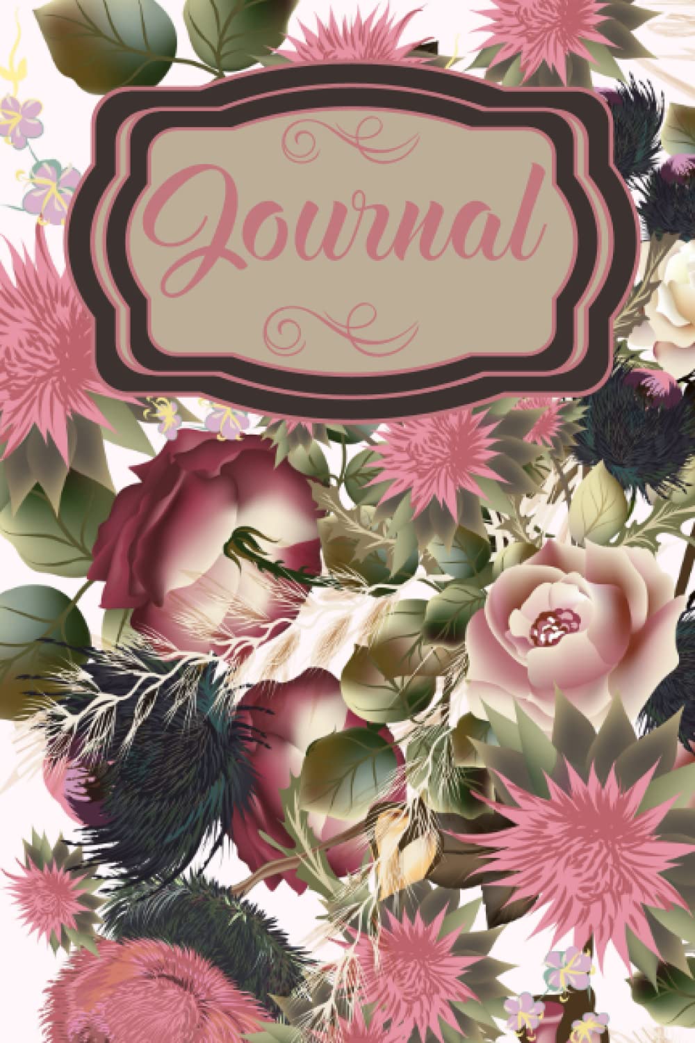 Journal | Journal Interior Pages for Women Teens Girls and Children | Journal Notebook to Write In: 6 x 9 Journal Gift With Retro Botanical Flowers Design Essays & Short Stories