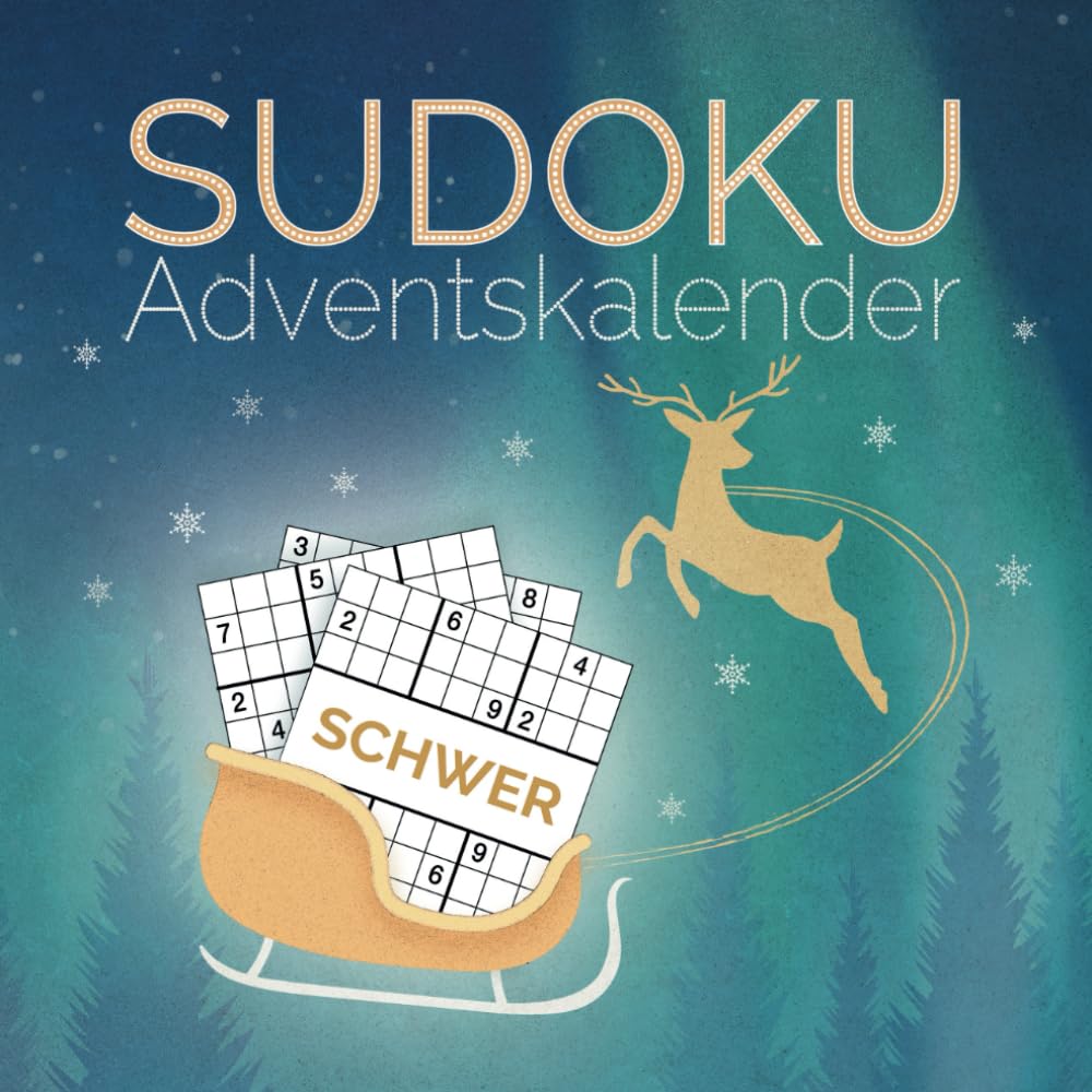 Sudoku Adventskalender - schwer: 72 knifflige Rätsel für Senioren und Erwachsene in Großdruck Lifestyle