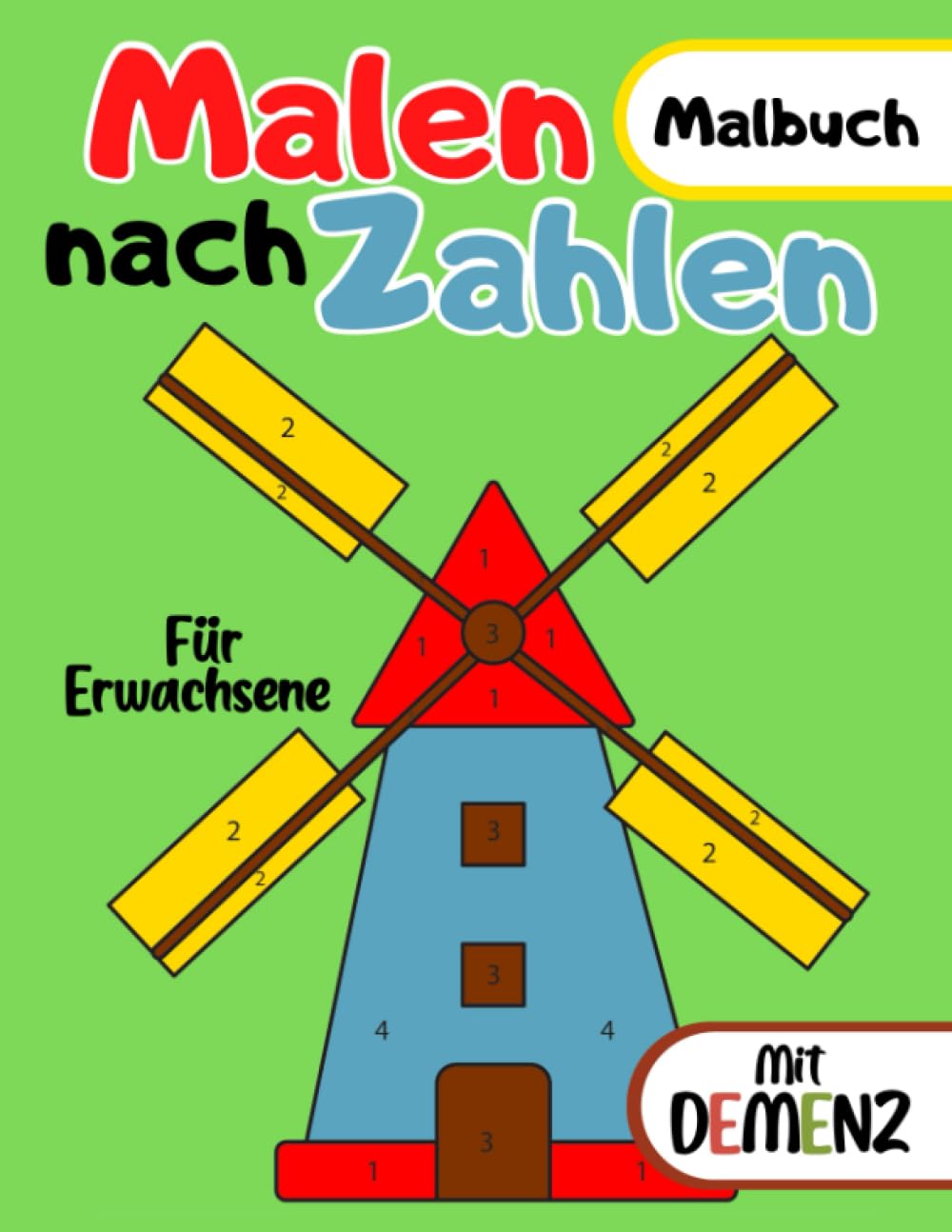 Malbuch für Erwachsene mit Demenz:Malen nach Zahlen: Reihe Malbüchern für Anfänger, Senioren (Demenz, Alzheimer Krankheit, Parkinson Syndrom, ... Seh- und Motorikstörungen)Buntes Interieur Health, Nutrition & Fitness