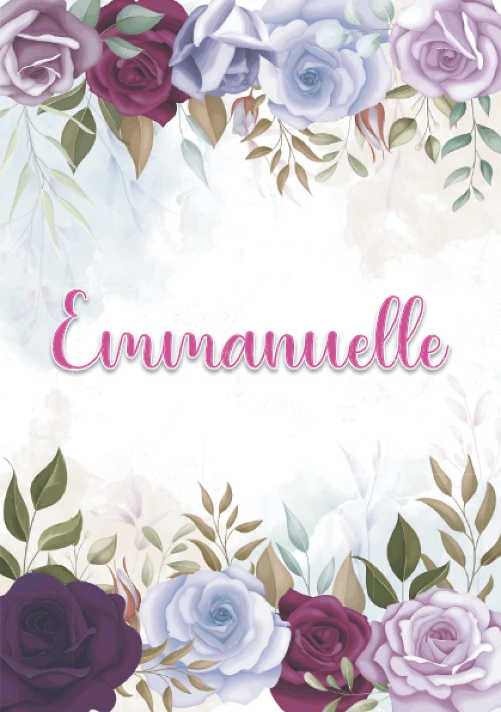 Emmanuelle: Carnet de notes A5 | Prénom personnalisé Emmanuelle | Cadeau d'anniversaire pour fille, femme, maman, copine, sœur ... | Décoration ... pages lignée, Petit Format A5 (14.8 x 21 cm) book