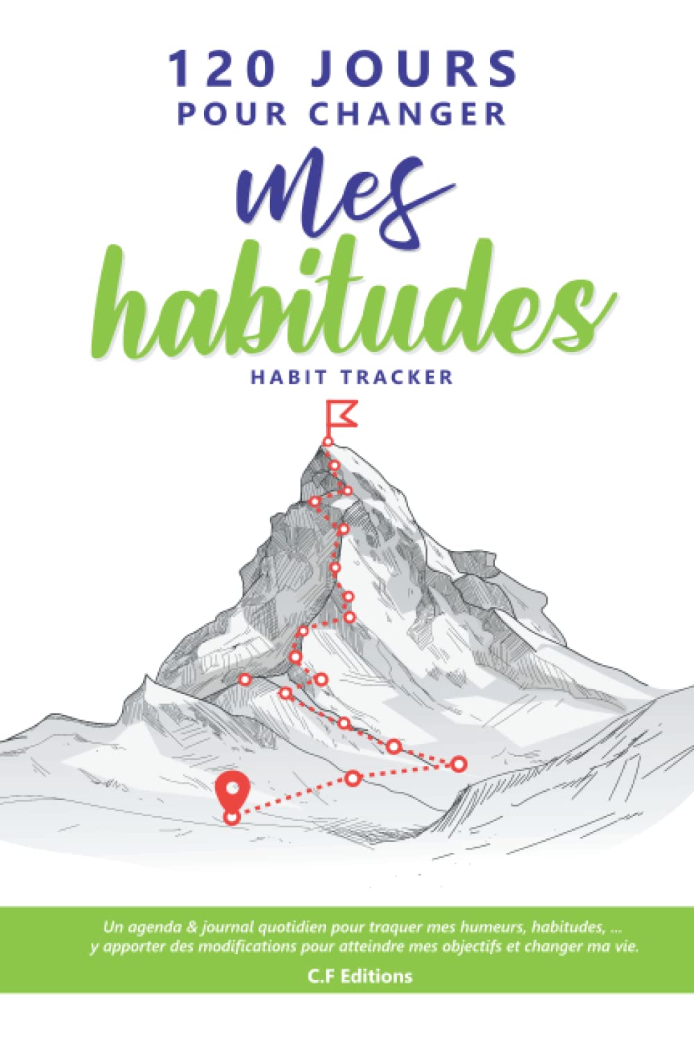 120 jours pour changer mes habitudes - Habit Tracker – Agenda traqueur journalier personnel pour pouvoir changer positivement de vie: Adoptez les ... avec une bonne dose de motivation Health, Nutrition & Fitness