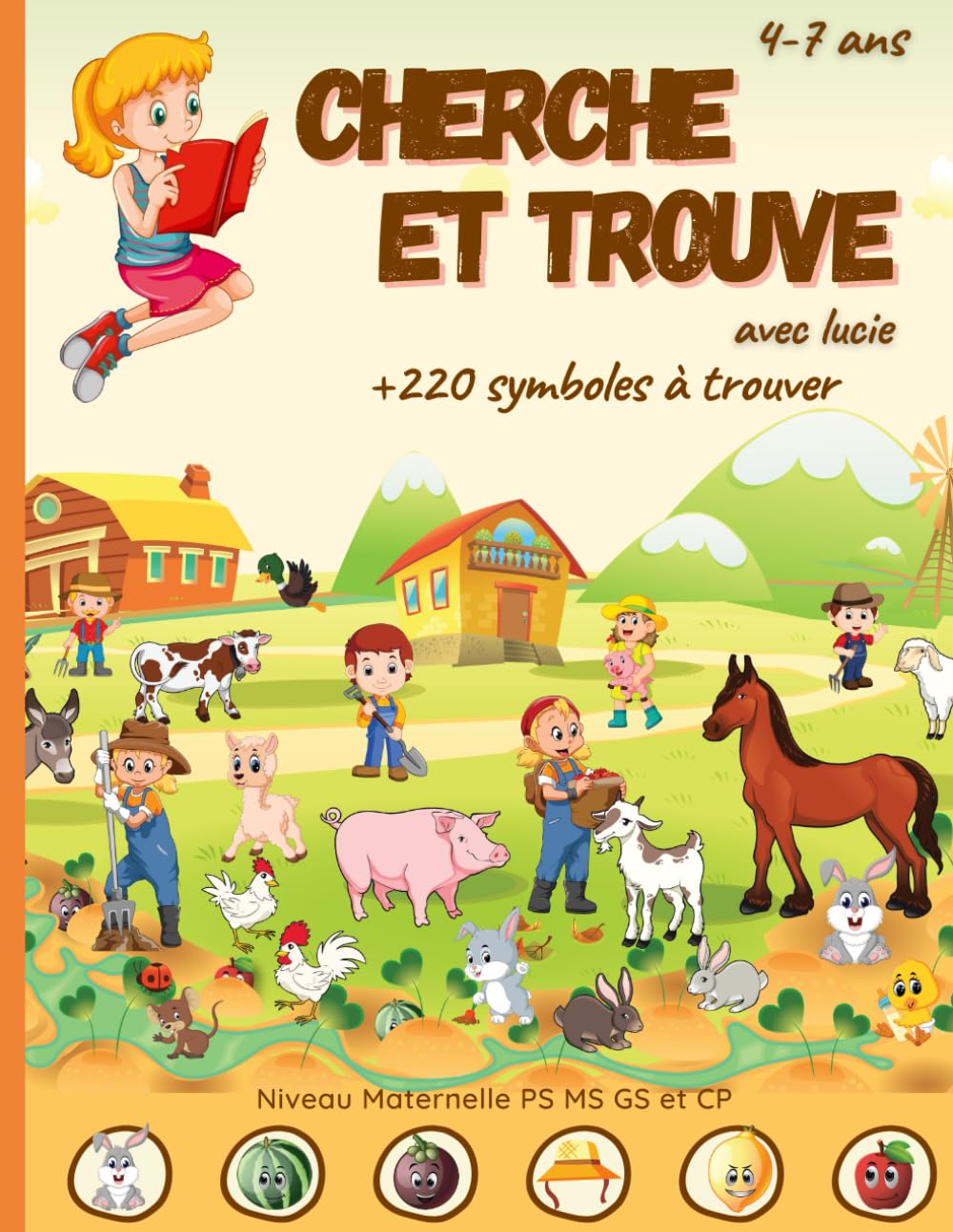 Cherche et trouve avec Lucie: Livre de jeux pour enfants de 4 à 7 ans - Niveau Maternelle PS MS GS et CP. Tiptoi & Games