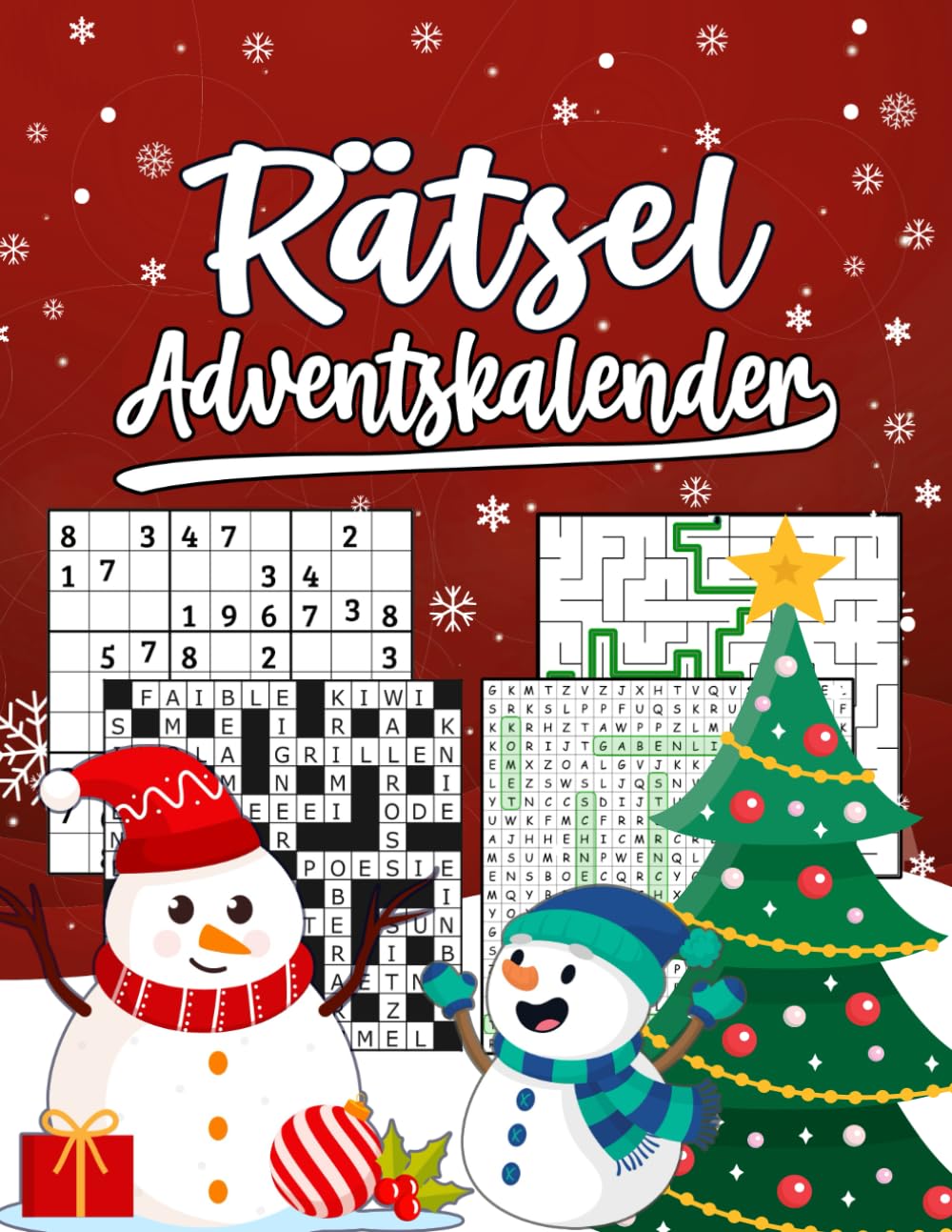 Rätsel Adventskalender: Großer Rätselspaß für Erwachsene mit kniffligen Sudokus, Wortsuchen etc. I Für Anfänger und Fortgeschrittene I Inkl. Anleitung und Lösungen Calendars