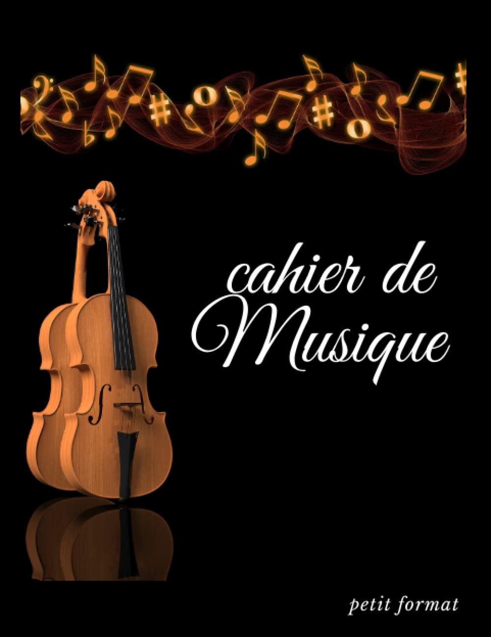 Cahier de Musique Petit Format: 17x22 48 Pages-Carnet de Partitions avec Portées Musicales pour le Solfège ou la Composition Arts & Music