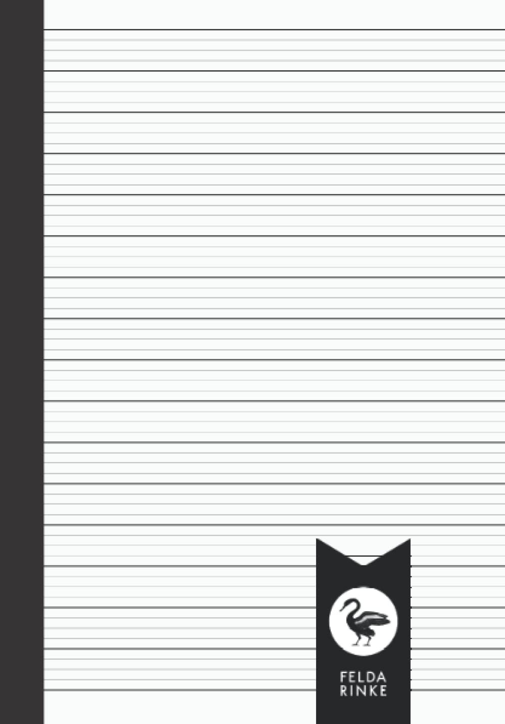 Stenoheft DIN A5: Lineatur 12 | Stenografie Notizheft | 110 Seiten - 55 Blatt Books