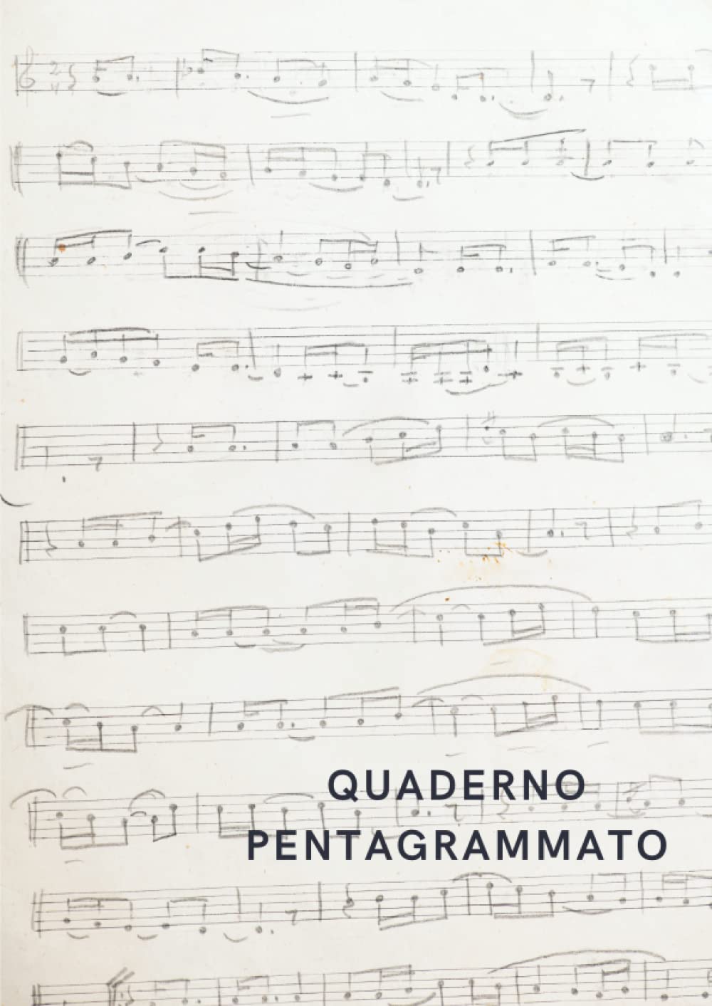 Quaderno pentagrammato: 10 pentagrammi SPAZIOSI con chiave di violino - Stampato in modo da facilitare l'utilizzo di tutta la riga - Perfetto per gli studenti - 100 pagine - A4 Arts & Music