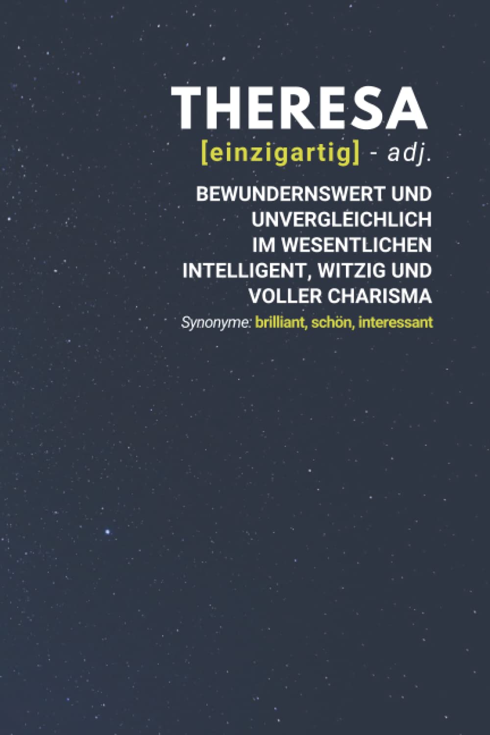 Theresa (einzigartig) bewundernswert: Notizbuch inkl. To Do Liste | Das perfekte Geschenk | personalisiert mit dem Namen Theresa | Geschenkidee | Geschenke | Name Books