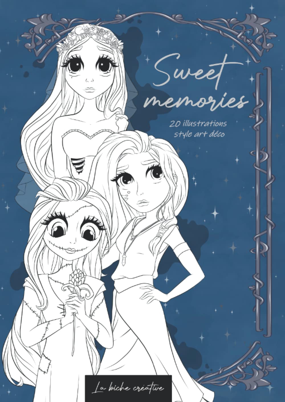 SWEET MEMORIES : Livre de coloriages pour adultes Style Art déco book
