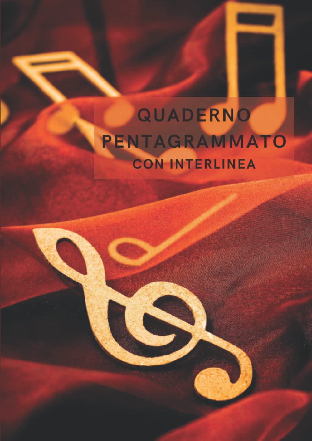 Quaderno pentagrammato con interlinea: 8 pentagrammi SPAZIOSI con chiave di violino e interlinea - Stampato in modo da facilitare l'utilizzo di tutta ... - Perfetto per gli studenti - 100 pagine - A4 Arts & Music