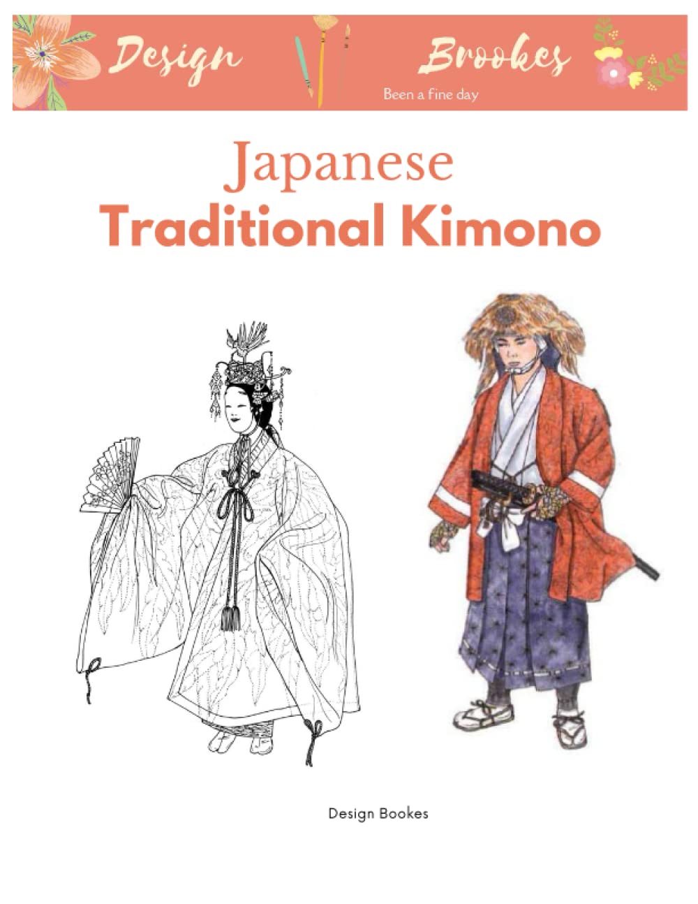 Japanese Traditional Kimono: Coloring Book (Design Bookes Coloring Books) Film, Art & Culture