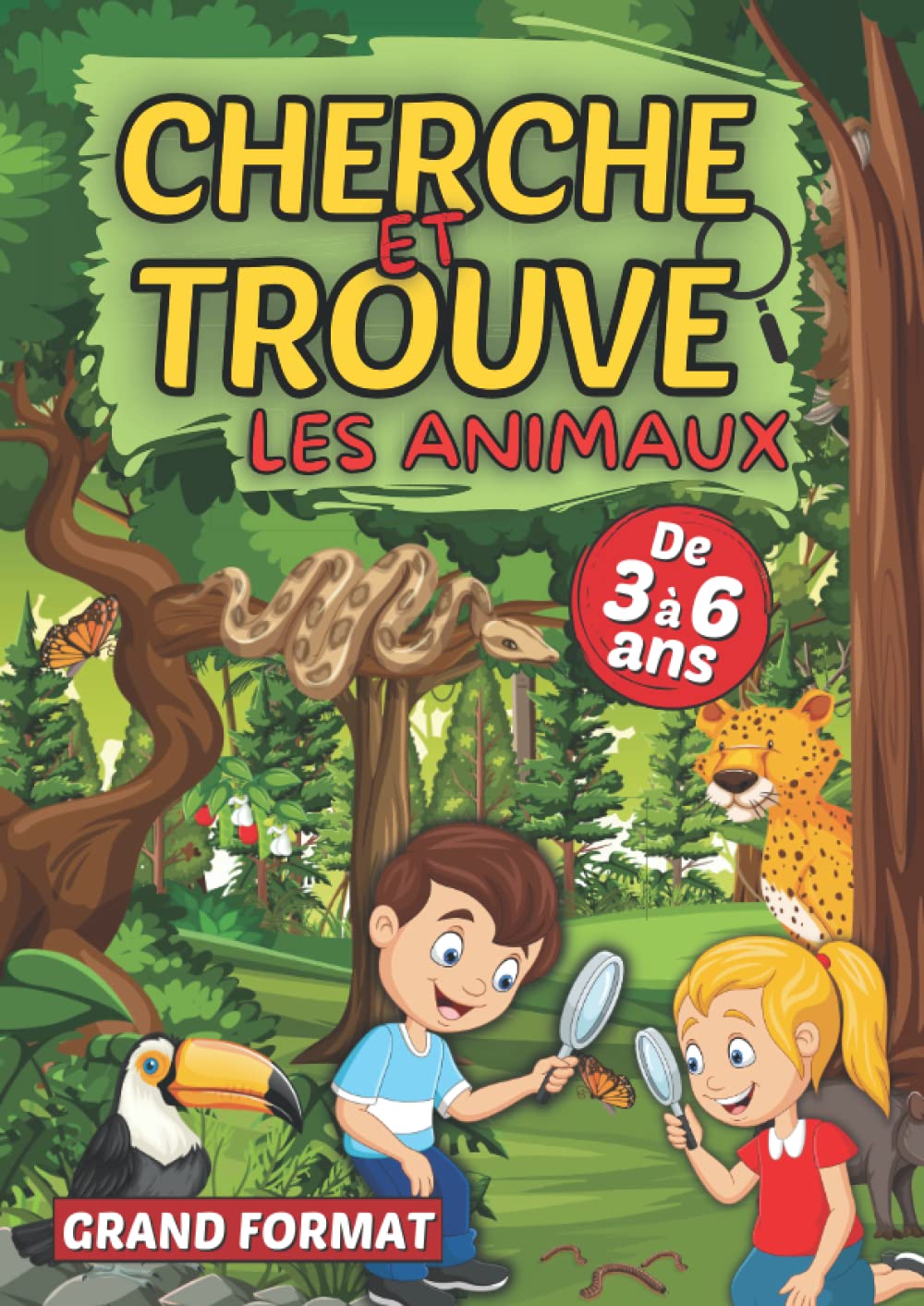 Cherche et trouve les animaux: Livre de jeux ludiques pour les filles et garçons de 3 à 6 ans | Un cahier d’activités en couleur pour les tout-petits ... de l’enfant de la petite à la grande section Parents & Children