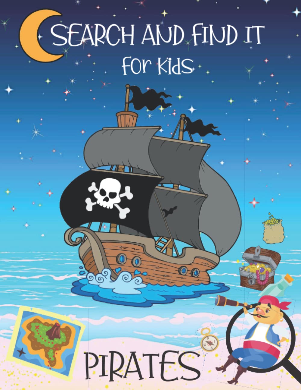 Search and Find It for Kids Pirates: Children’s Find Hidden Objects Book for Boys and Girls featuring Pirates - 8.5 x 11 With 30+ Pages of Seek and Find Puzzle Book Fun Study Guides
