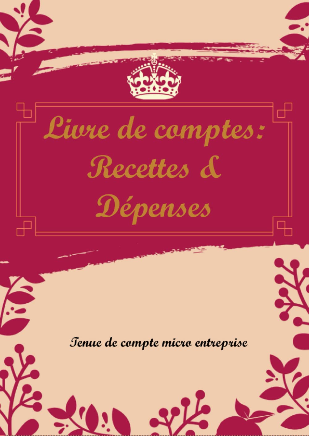 livre de comptes: recettes & dépenses: tenue de compte micro entreprise book