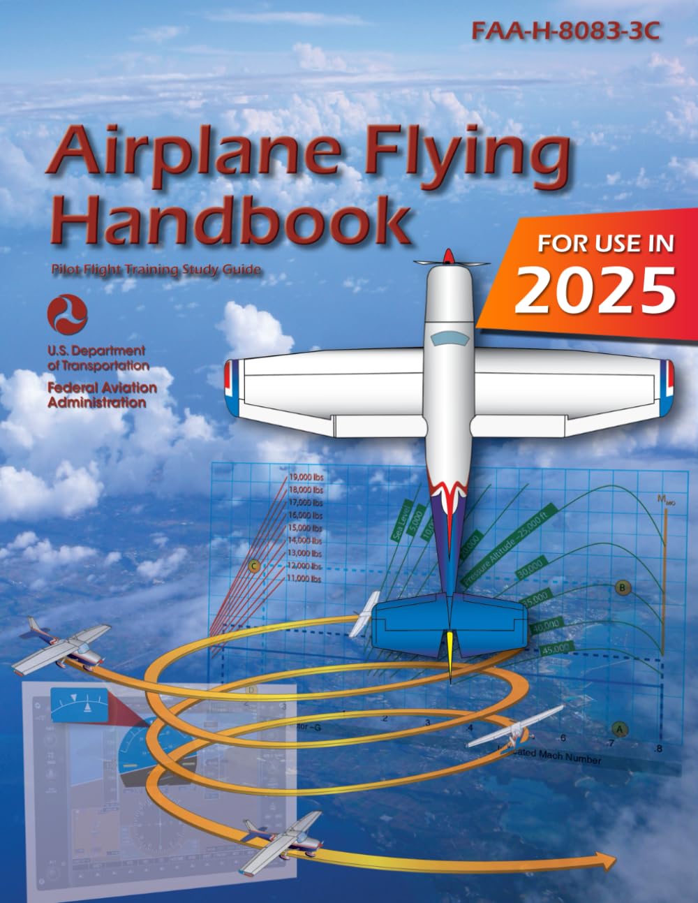 Airplane Flying Handbook FAA-H-8083-3C: Pilot Flight Training Study Guide (Color Print) book