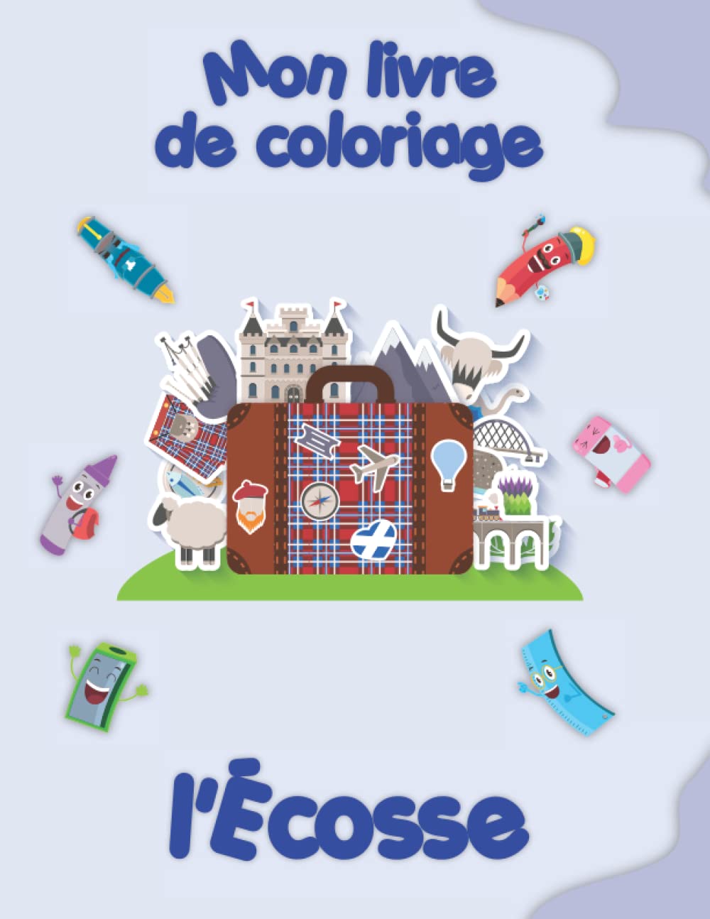 Mon livre de coloriage sur l'Écosse: Coloriages d'animaux, de paysages et de personnages, enfants de 2 à 6 ans Tiptoi & Games